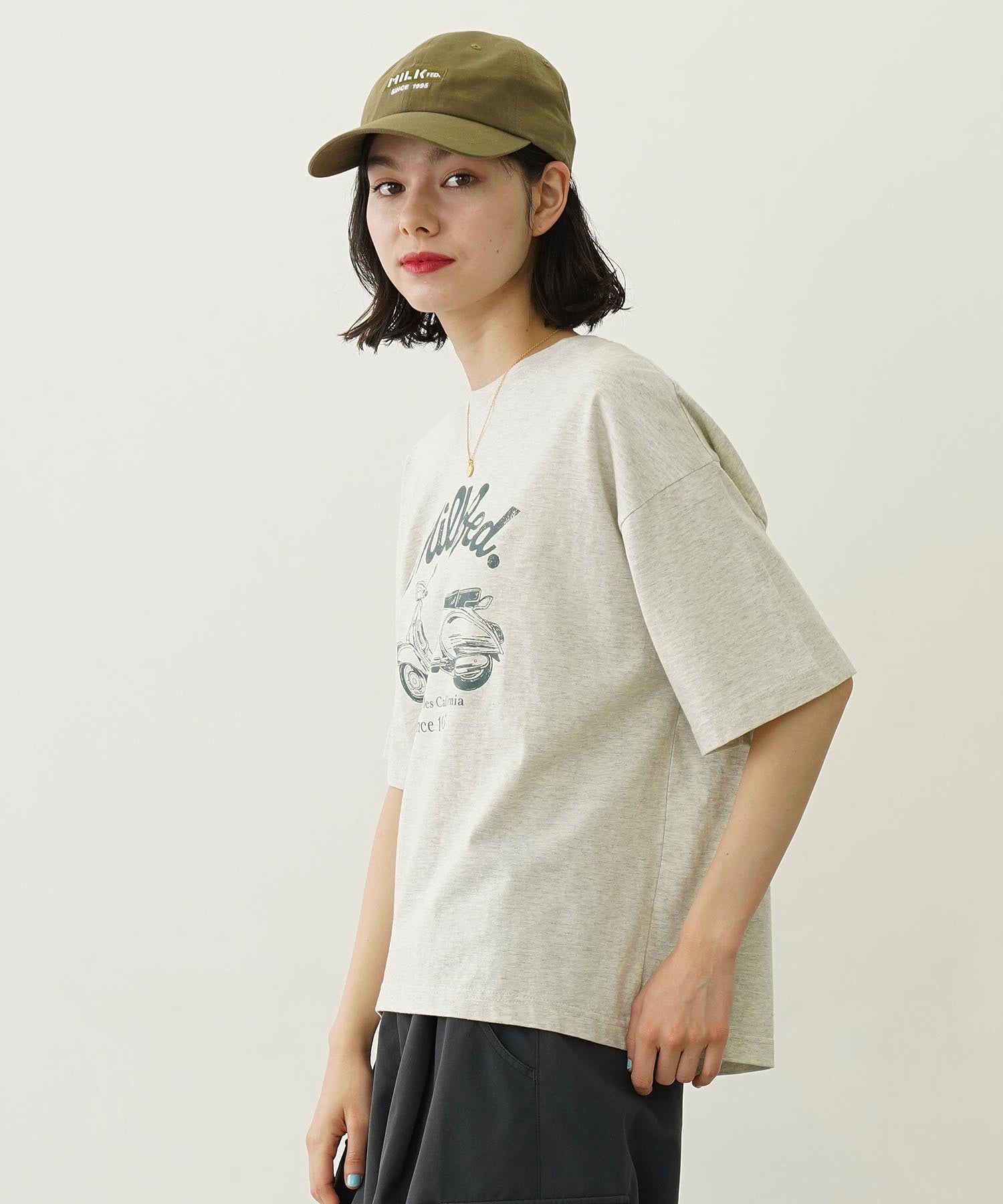 BIKE CRACK PRINT WIDE S/S TEE