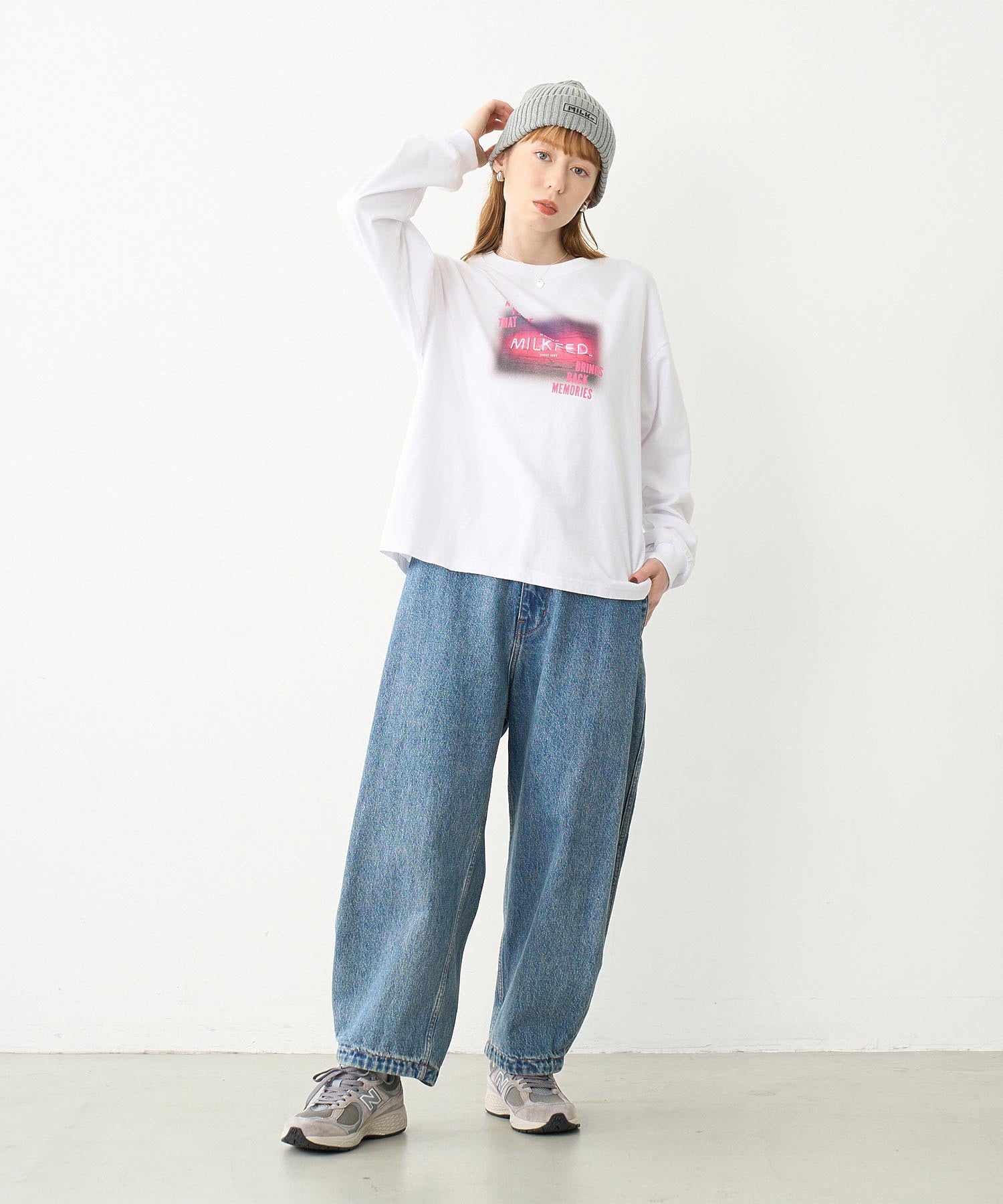 WIDE LEG BAGGY DENIM PANTS