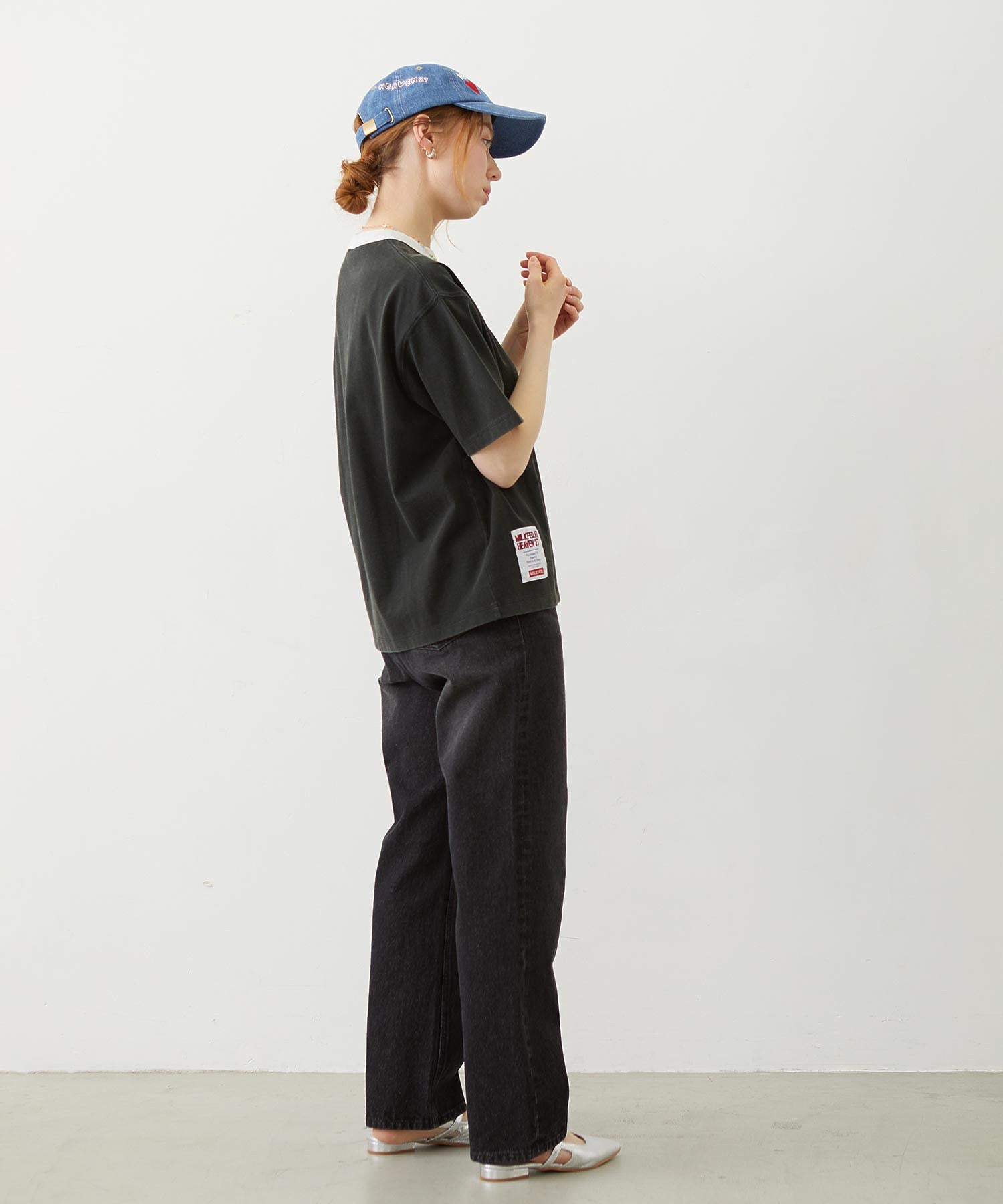 MILKFED.×CHAMPION LA LOGO S/S TEE