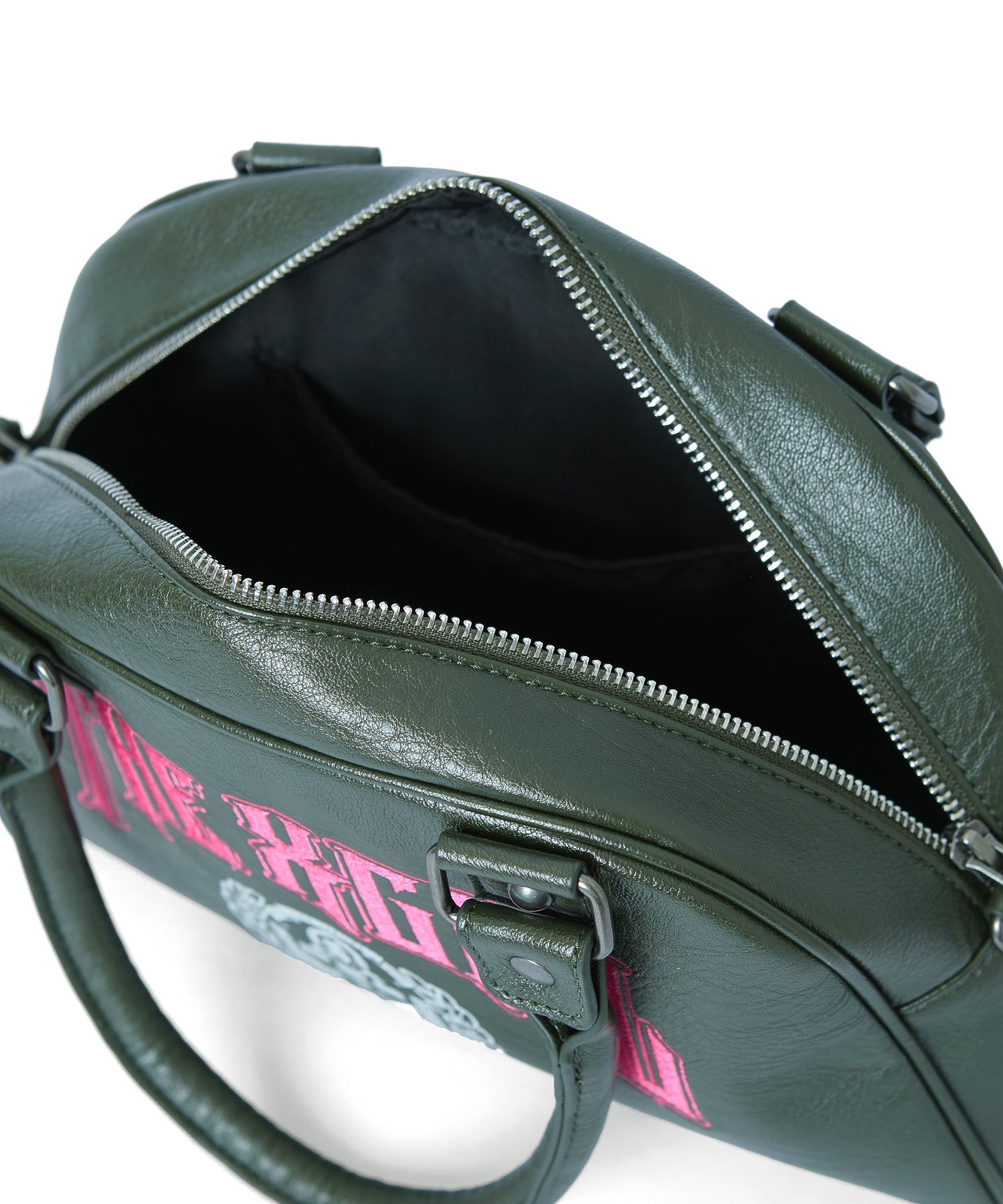 FACE EMBLEM AND LOGO BOSTON BAG