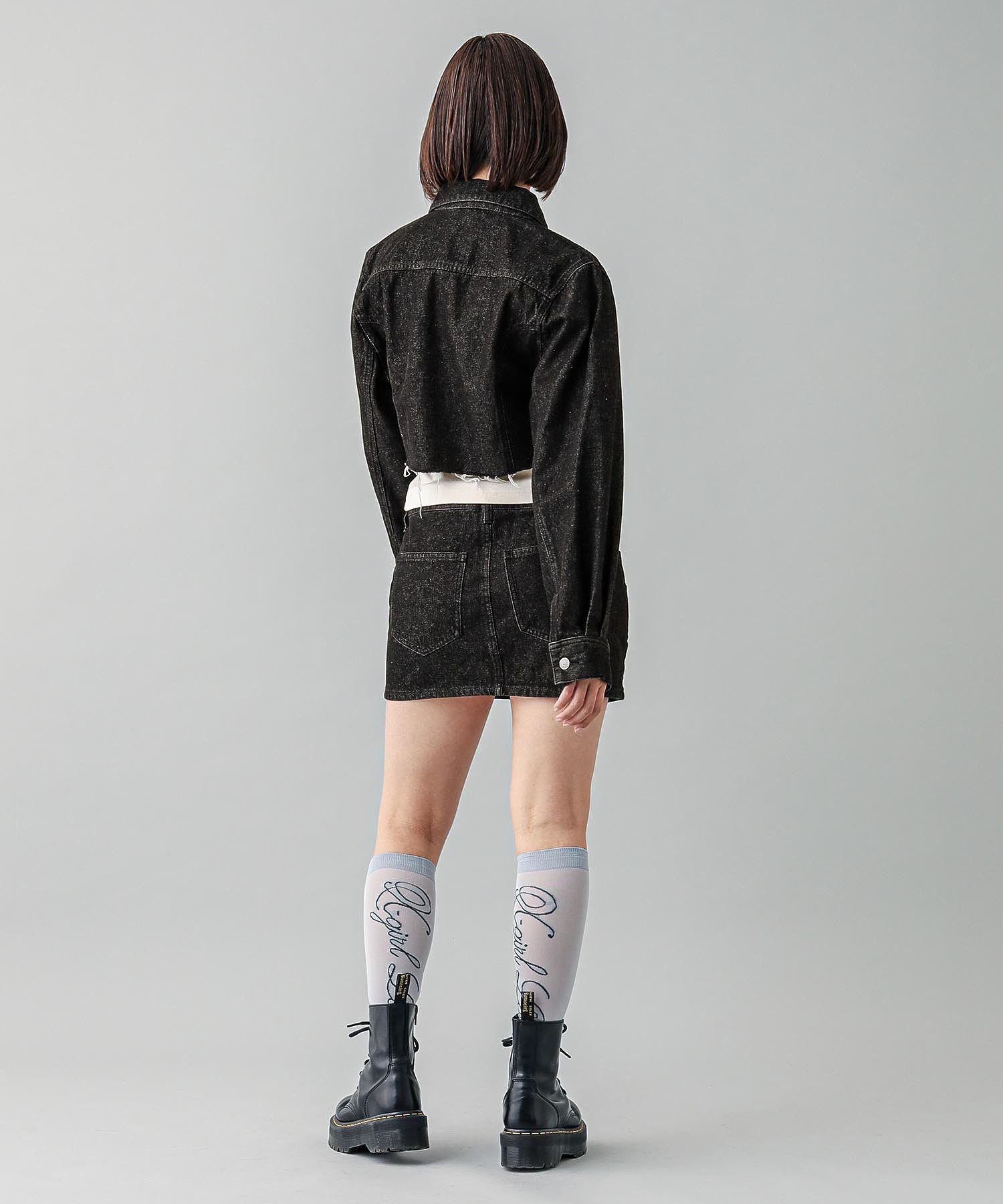OVERDYED DENIM JACKET X-girl