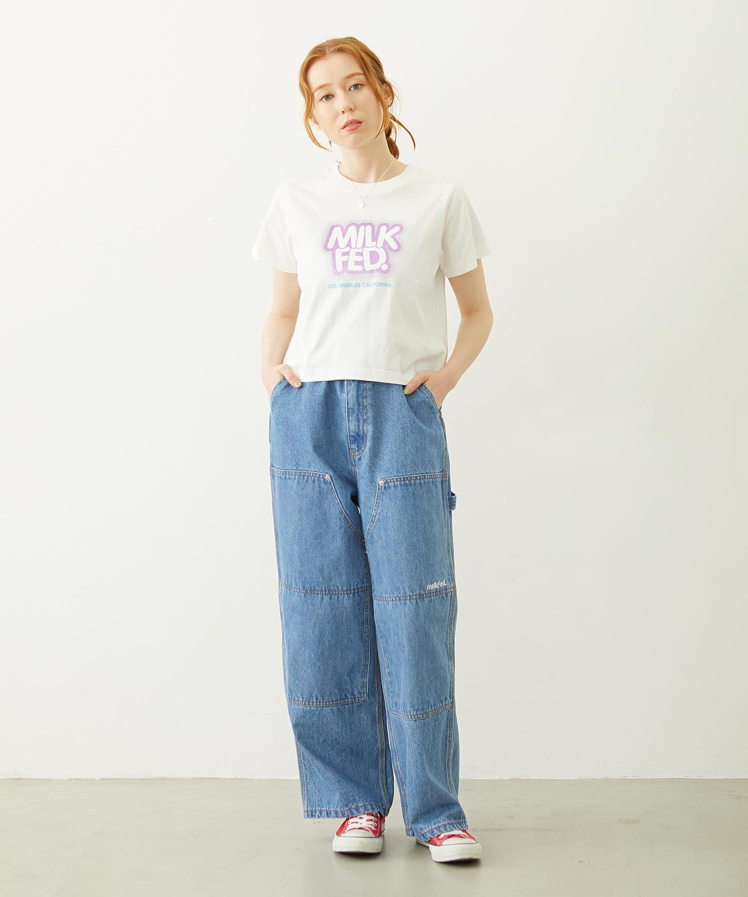 GLITTER HALFTONE LOGO COMPACT S/S TEE