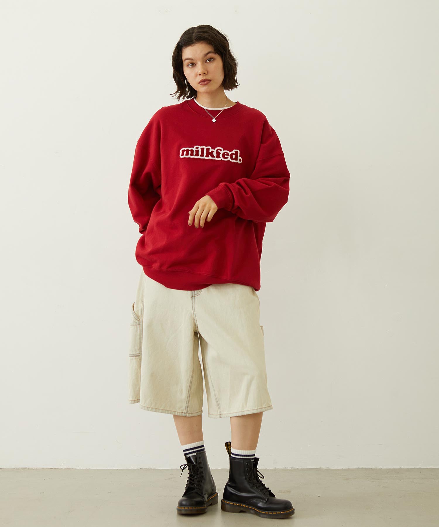 COOPER LOGO WIDE CREW SWEAT TOP