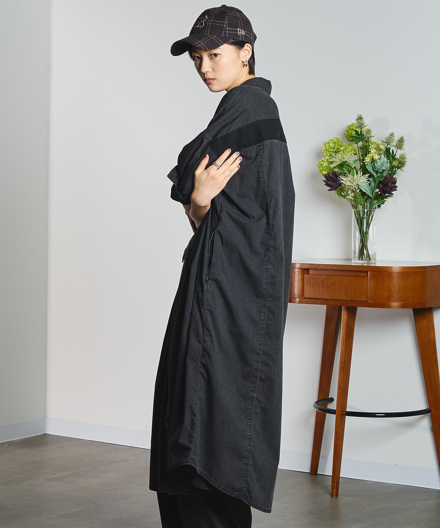 RIP STOP WORK POCKET SHIRT DRESS