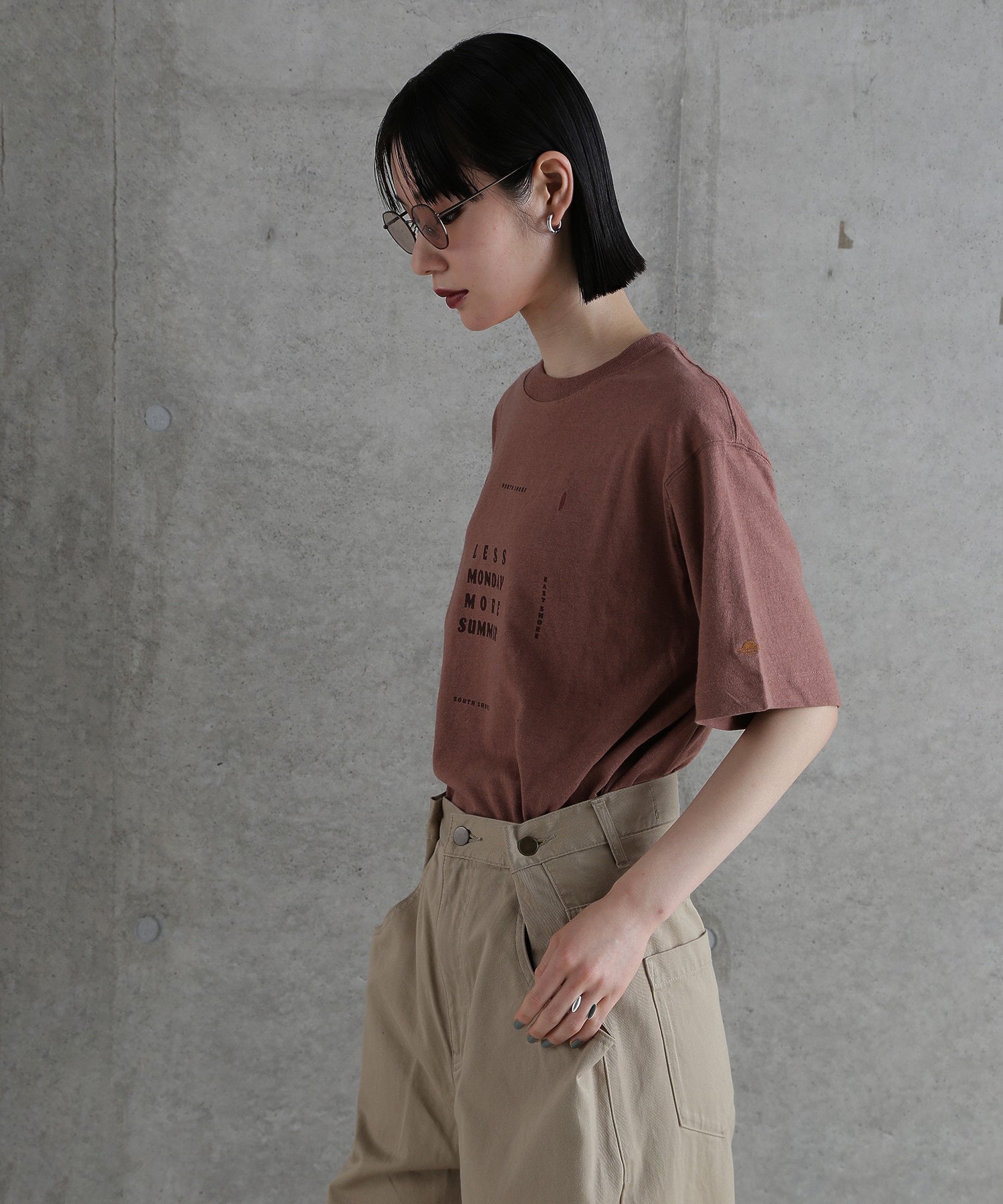 【WEB・一部店舗限定】麻ブレンドロゴTシャツ