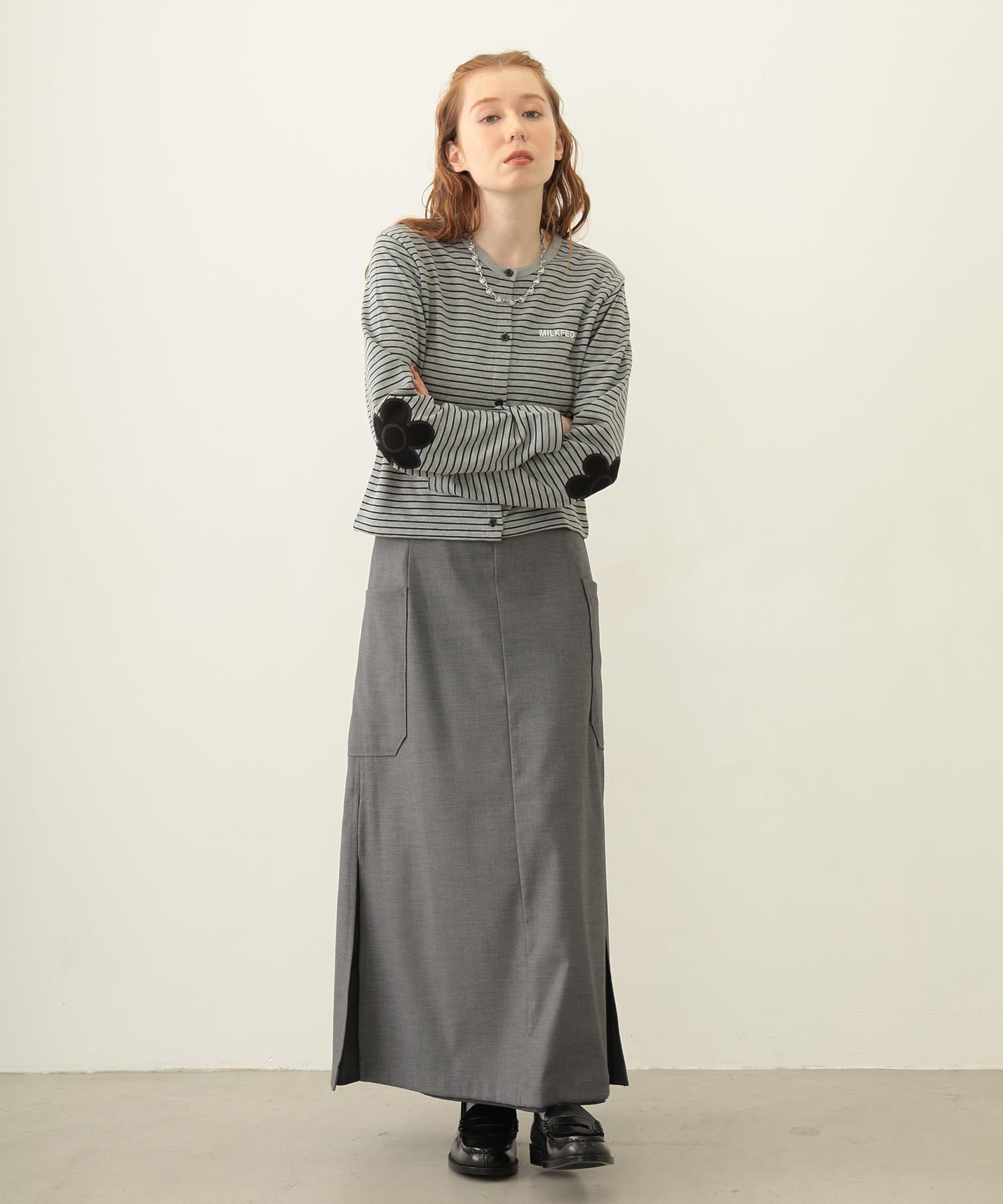 FLOWER ELBOW CARDIGAN