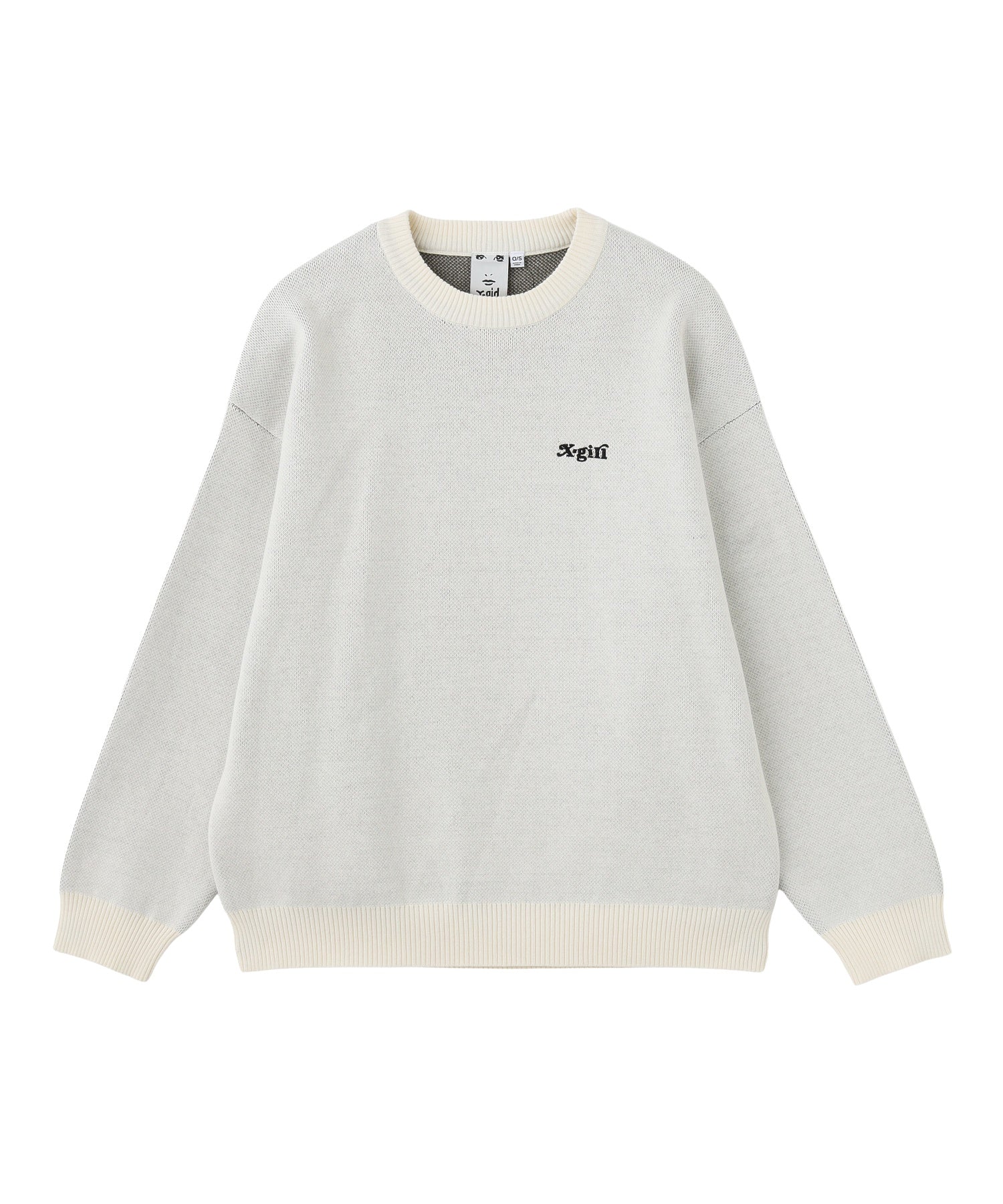 CAMO FACE AND LOGO JACQUARD KNIT TOP