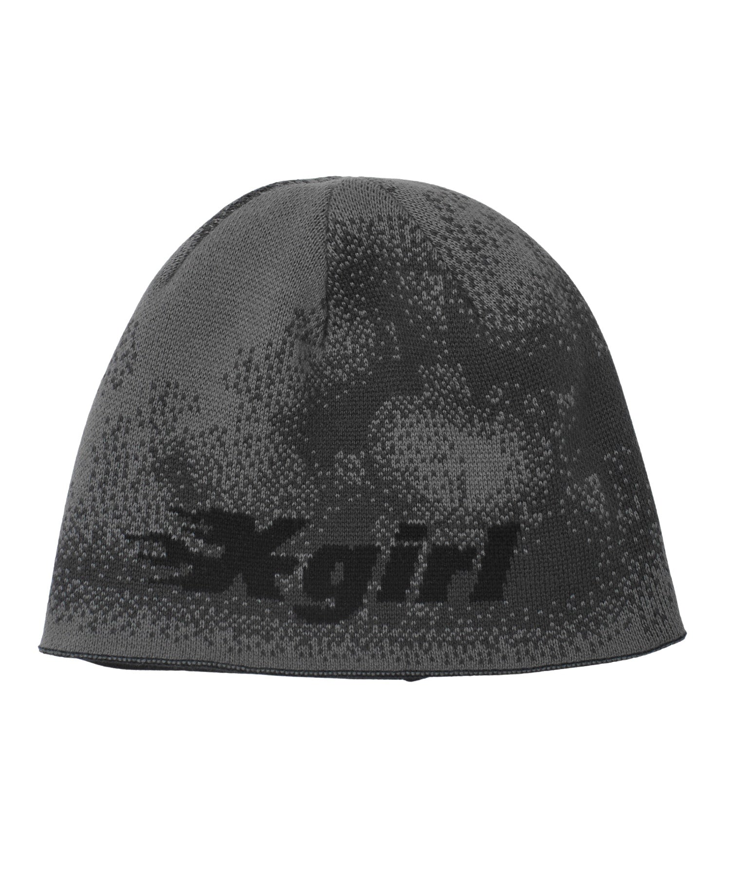 LOGO AND HAZY PATTERN REVERSIBLE BEANIE