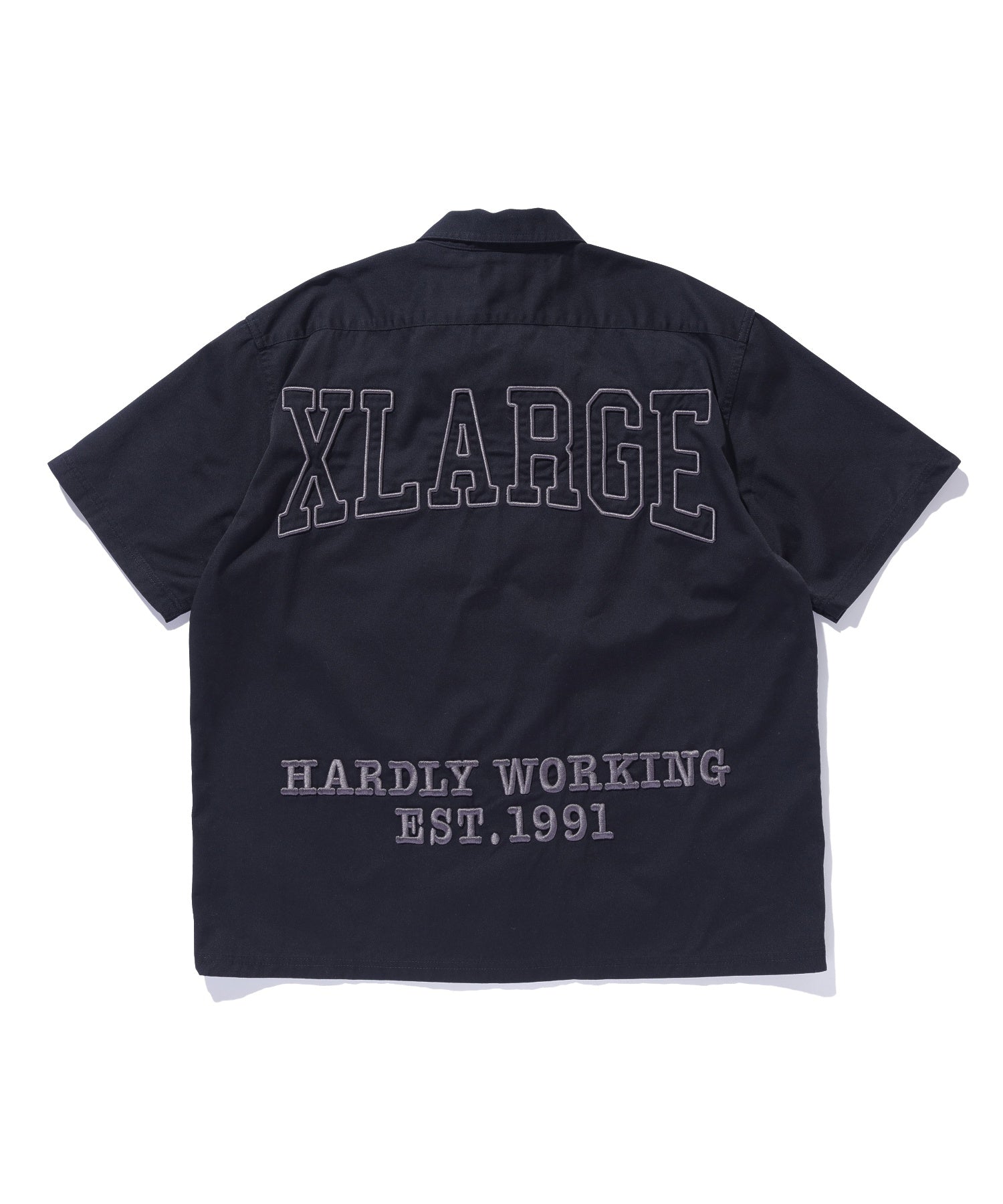 ZIP UP S/S WORK SHIRT