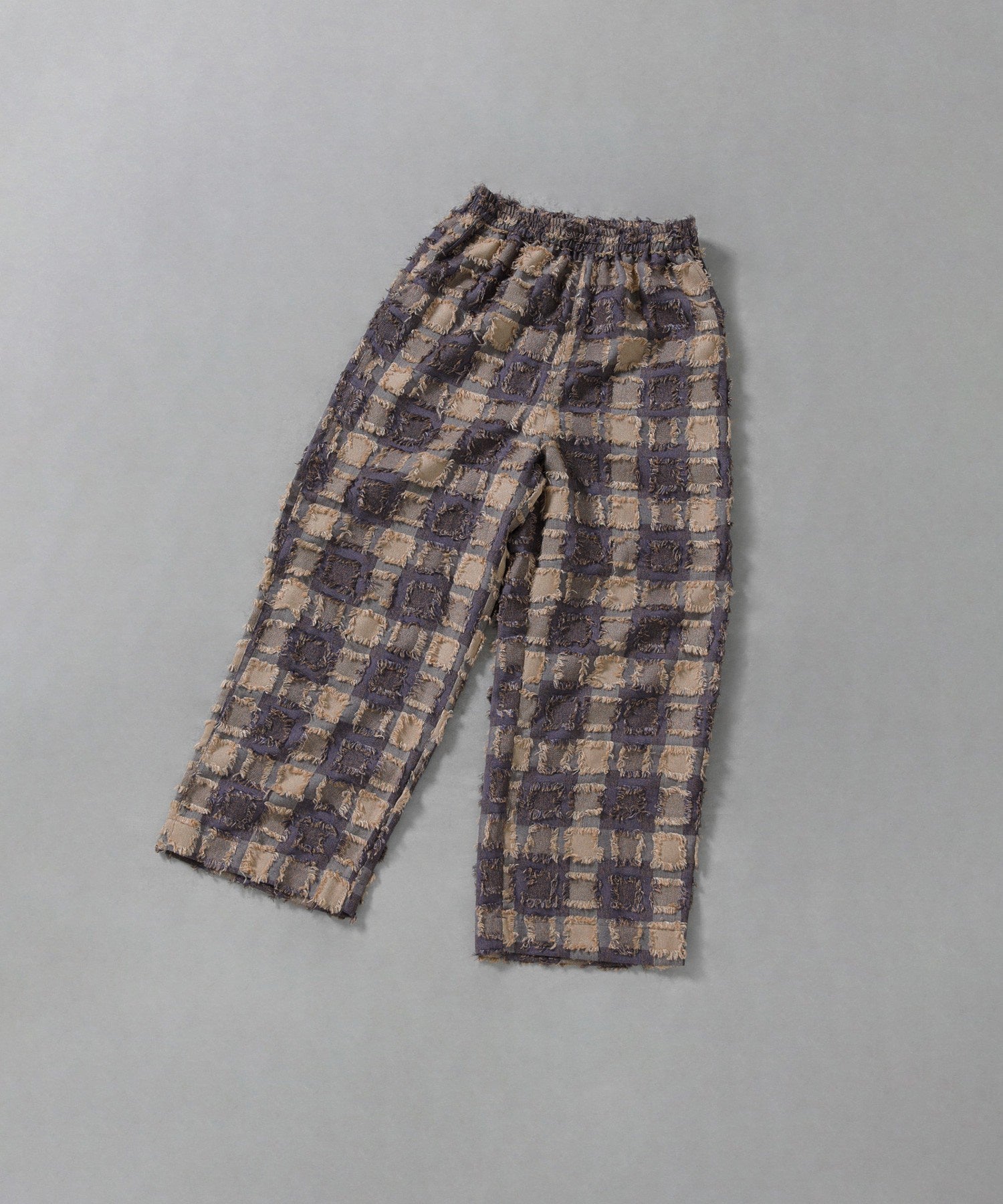 チェックイージーパンツ