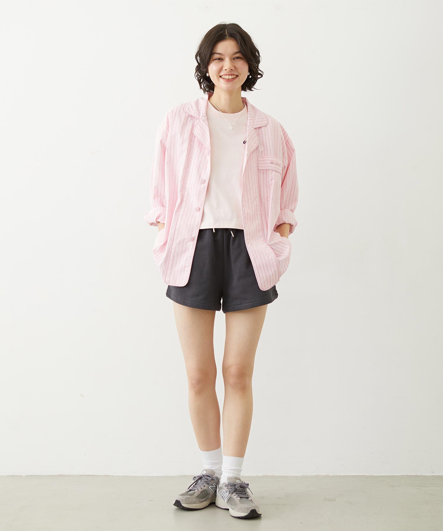 STRIPED PAJAMA SHIRT