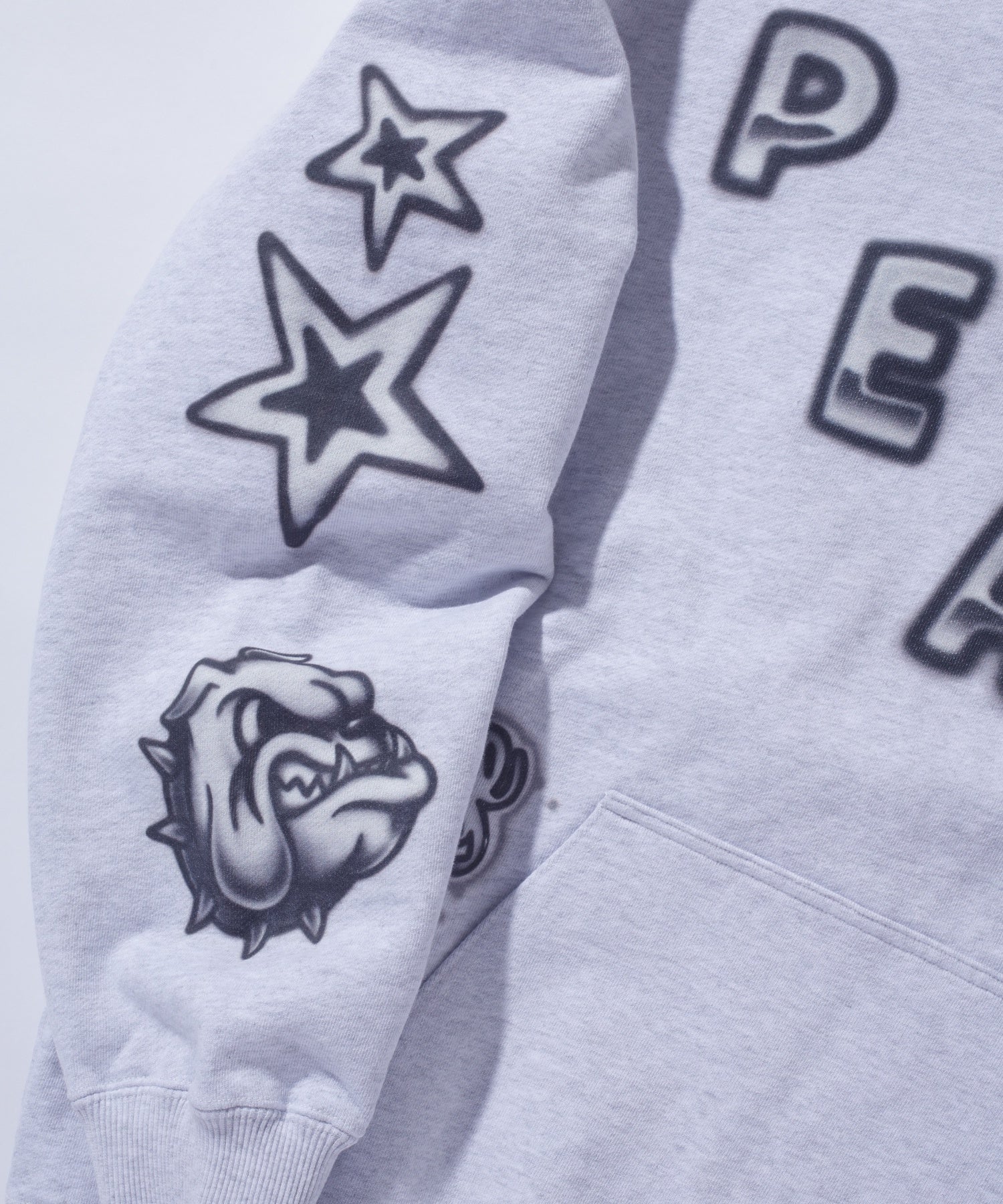 AIRBRUSH PULLOVER HOODED SWEATSHIRT