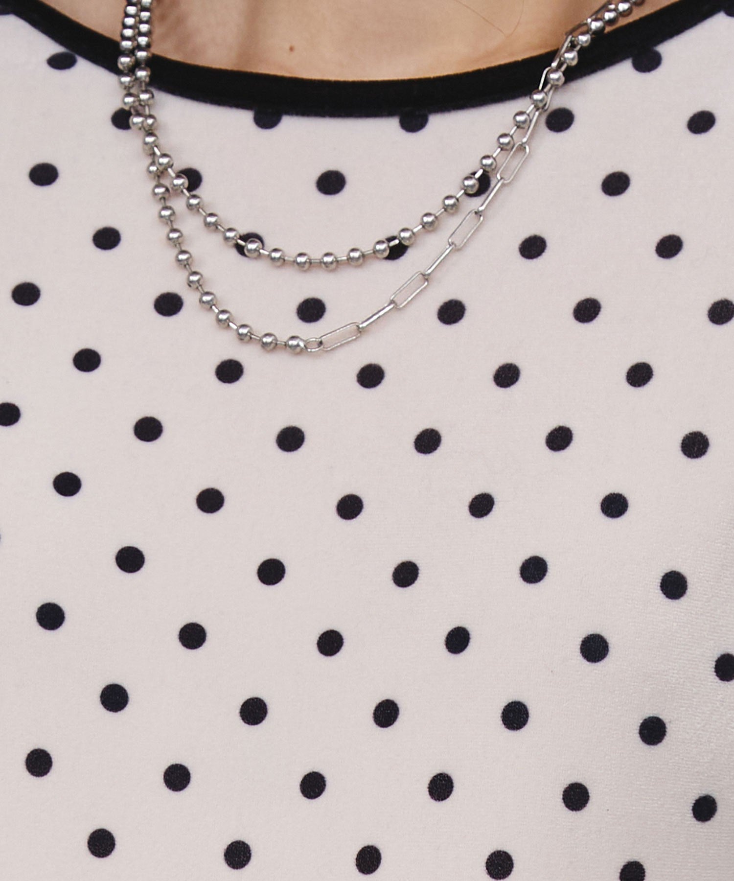 SHEER VELOUR DOT TOP