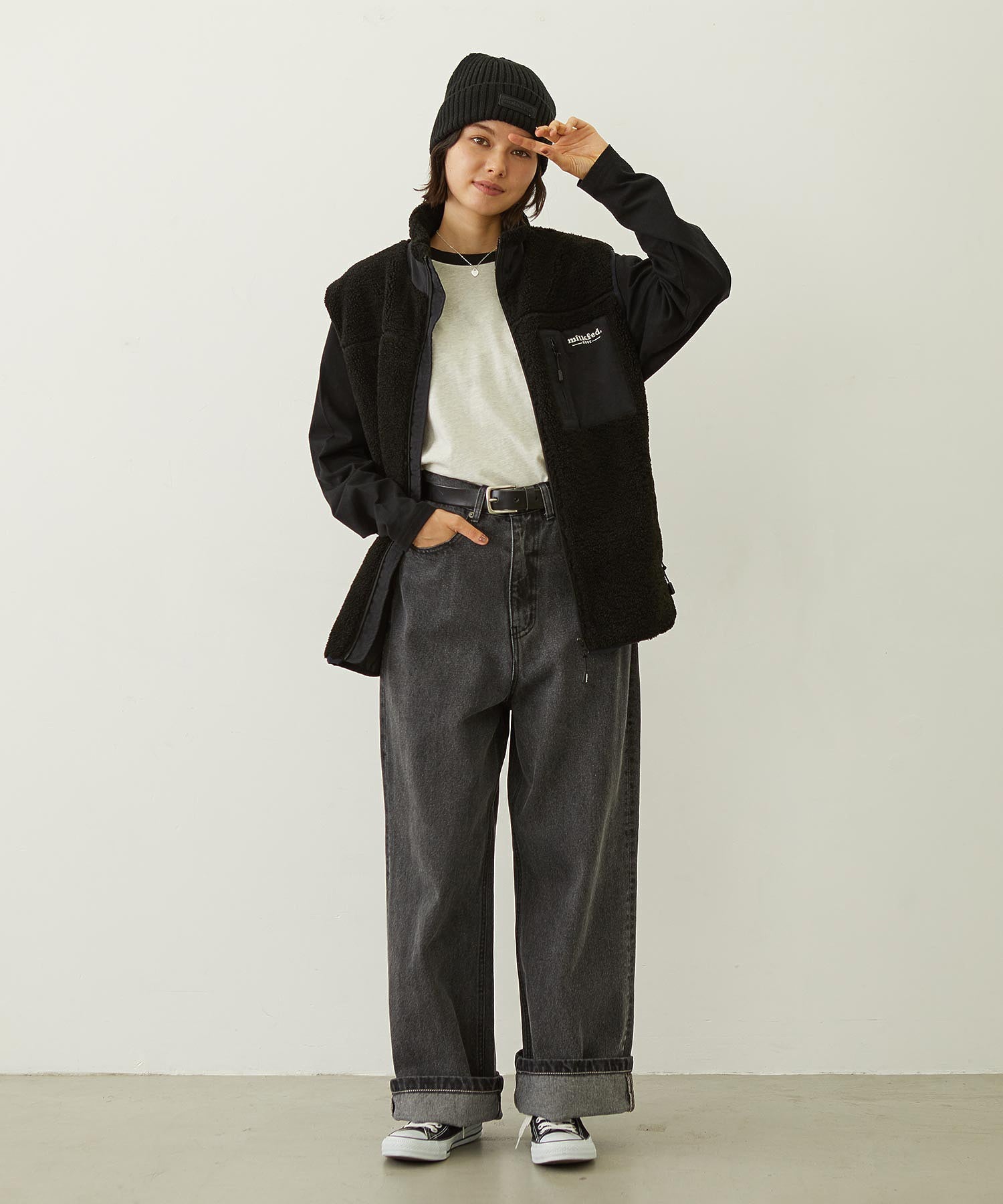 CHERRY FLOCK PRINT B/B TEE