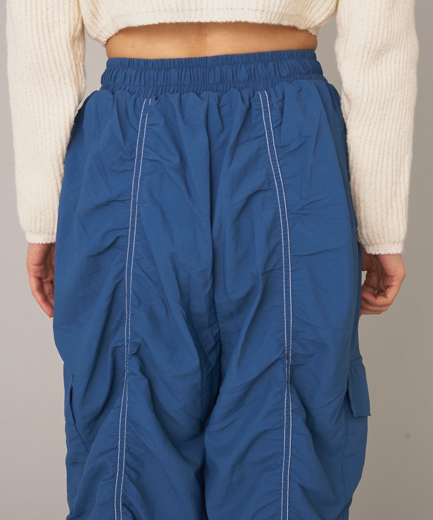 SHIRRING CARGO PANTS BABU-BU