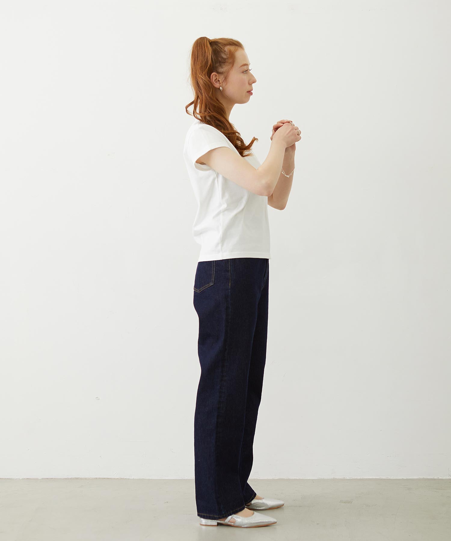 LINE LOGO FRENCH SLEEVE TOP