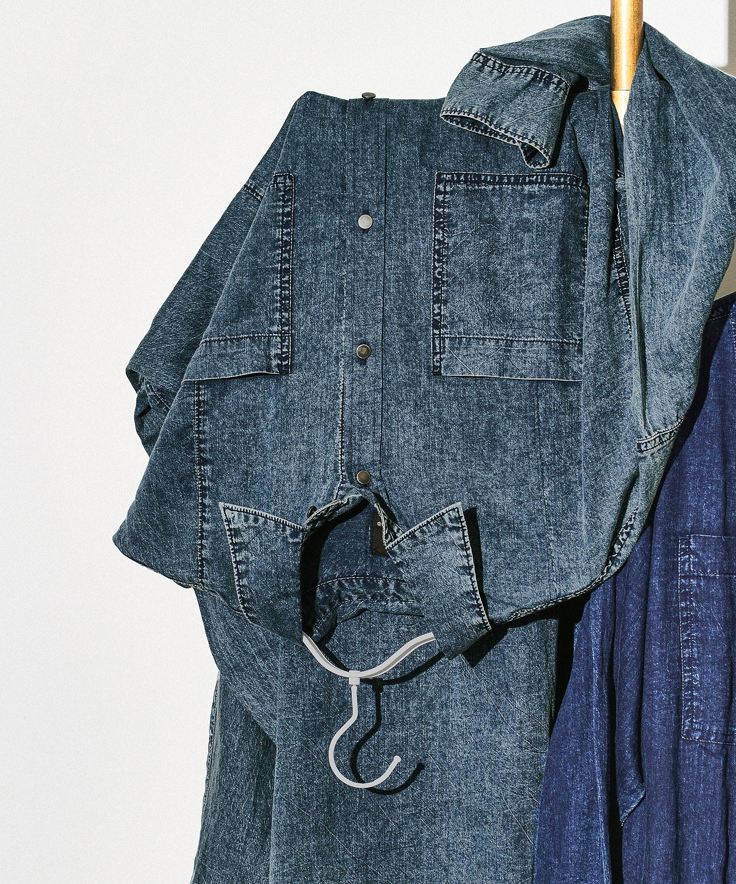 【WEB・一部店舗限定】DENIM LIKE SHIRT DRESS