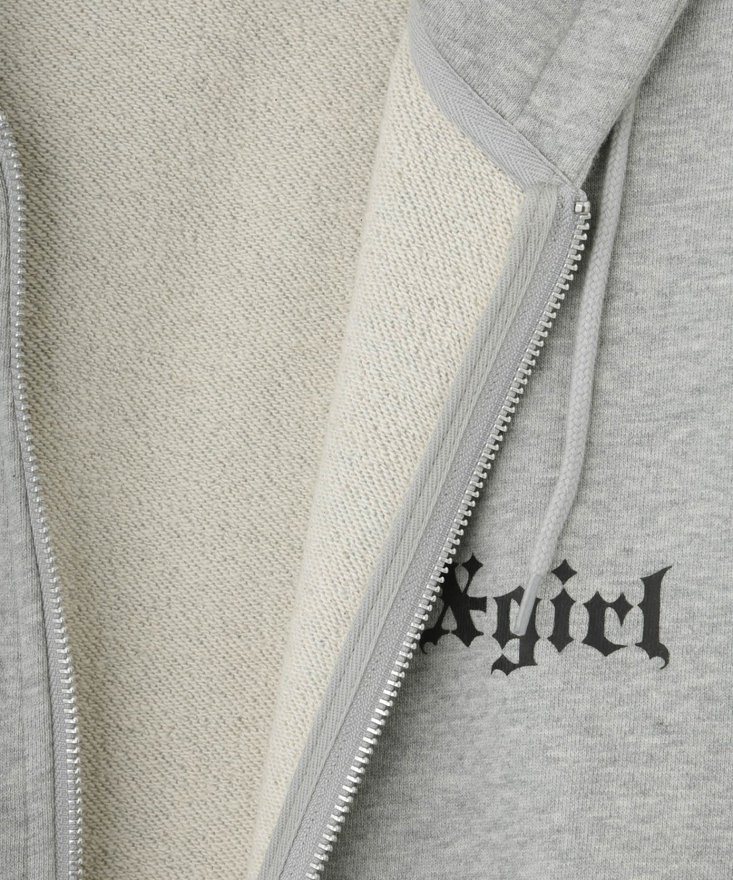 OLD ENGLISH LOGO ZIP UP SWEAT HOODIE