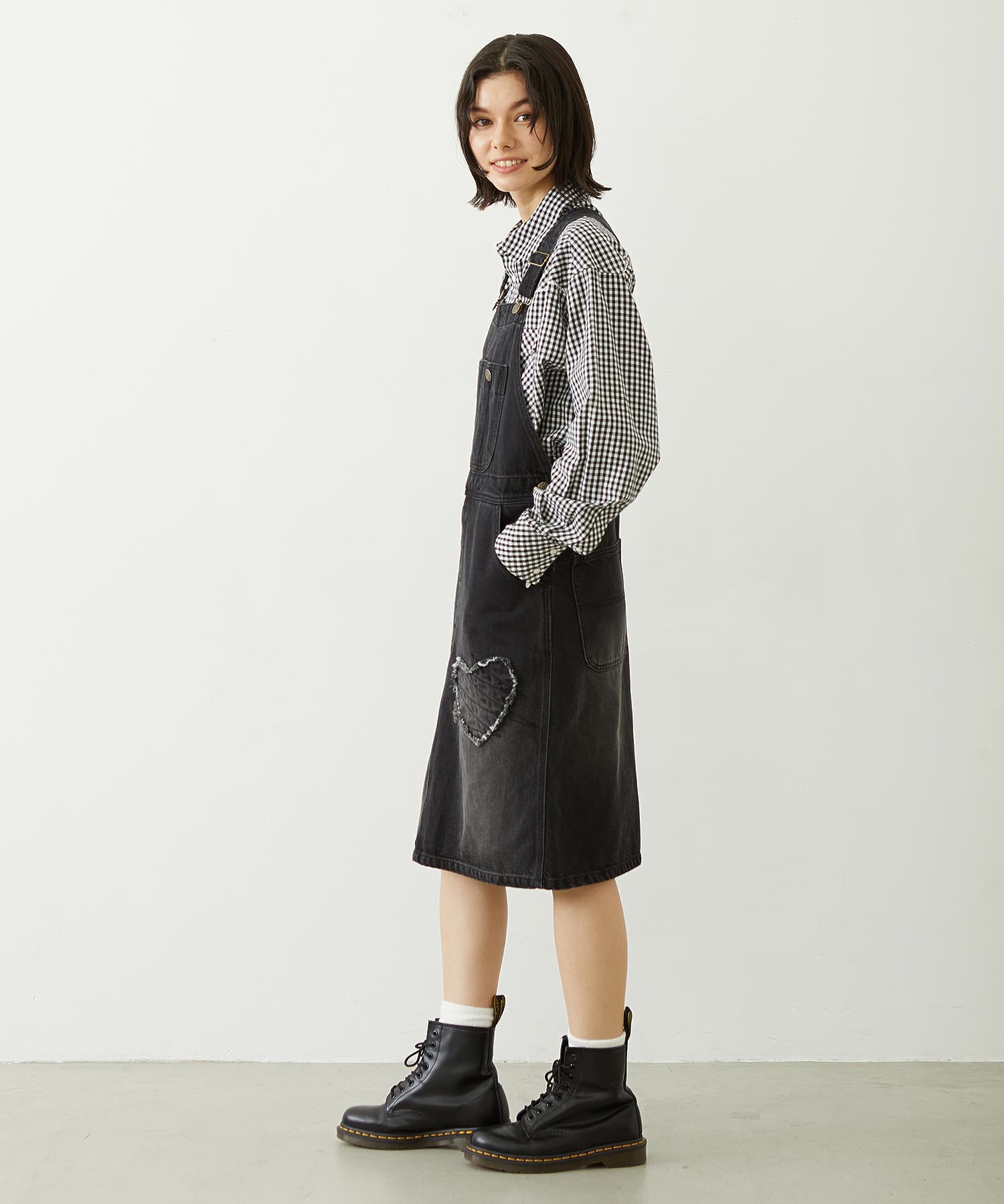 PATCH SALOPETTE SKIRT