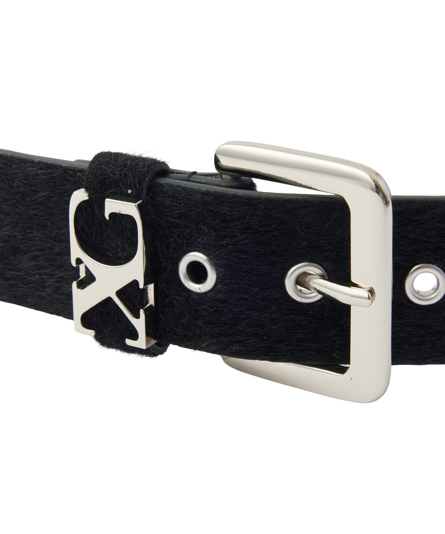 FAUX CALF HAIR LEATHER XG BELT
