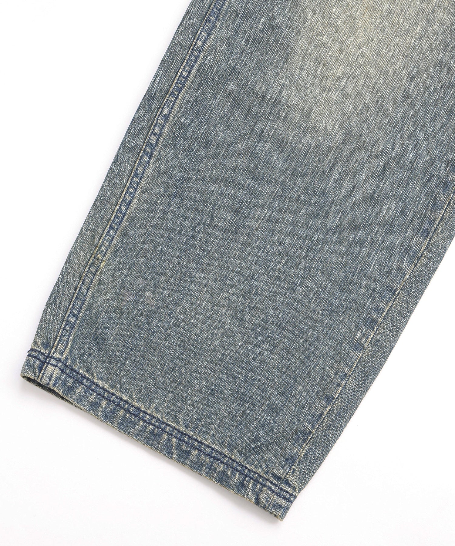 LOGO POCKET LOOSE DENIM PANTS