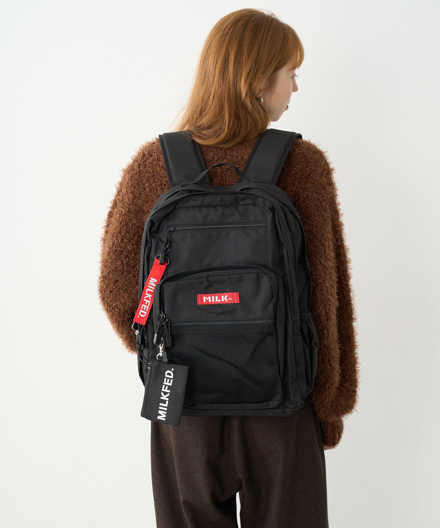 【定番】W ZIP BACKPACK MILKFED.