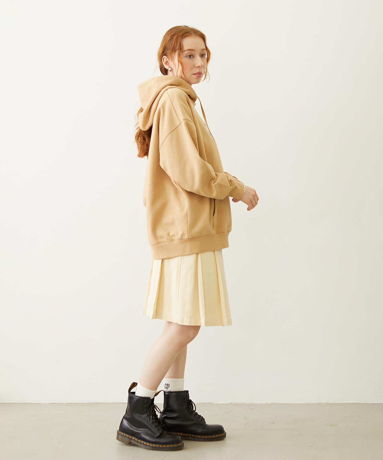 OVAL LOGO WIDE HOODIE SWEAT