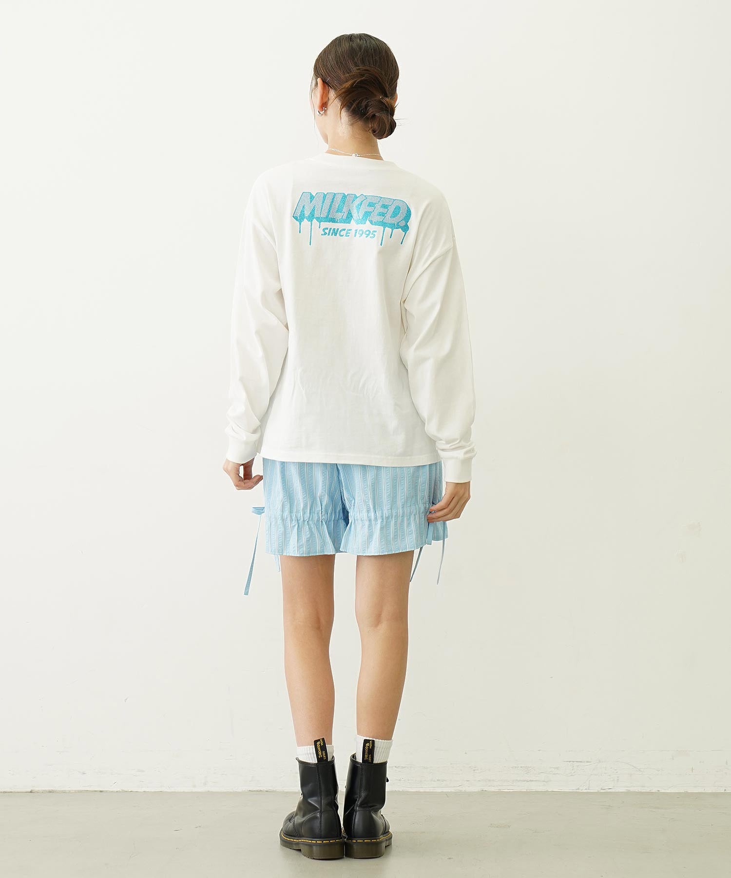 GLITTER MELT LOGO WIDE L/S TEE