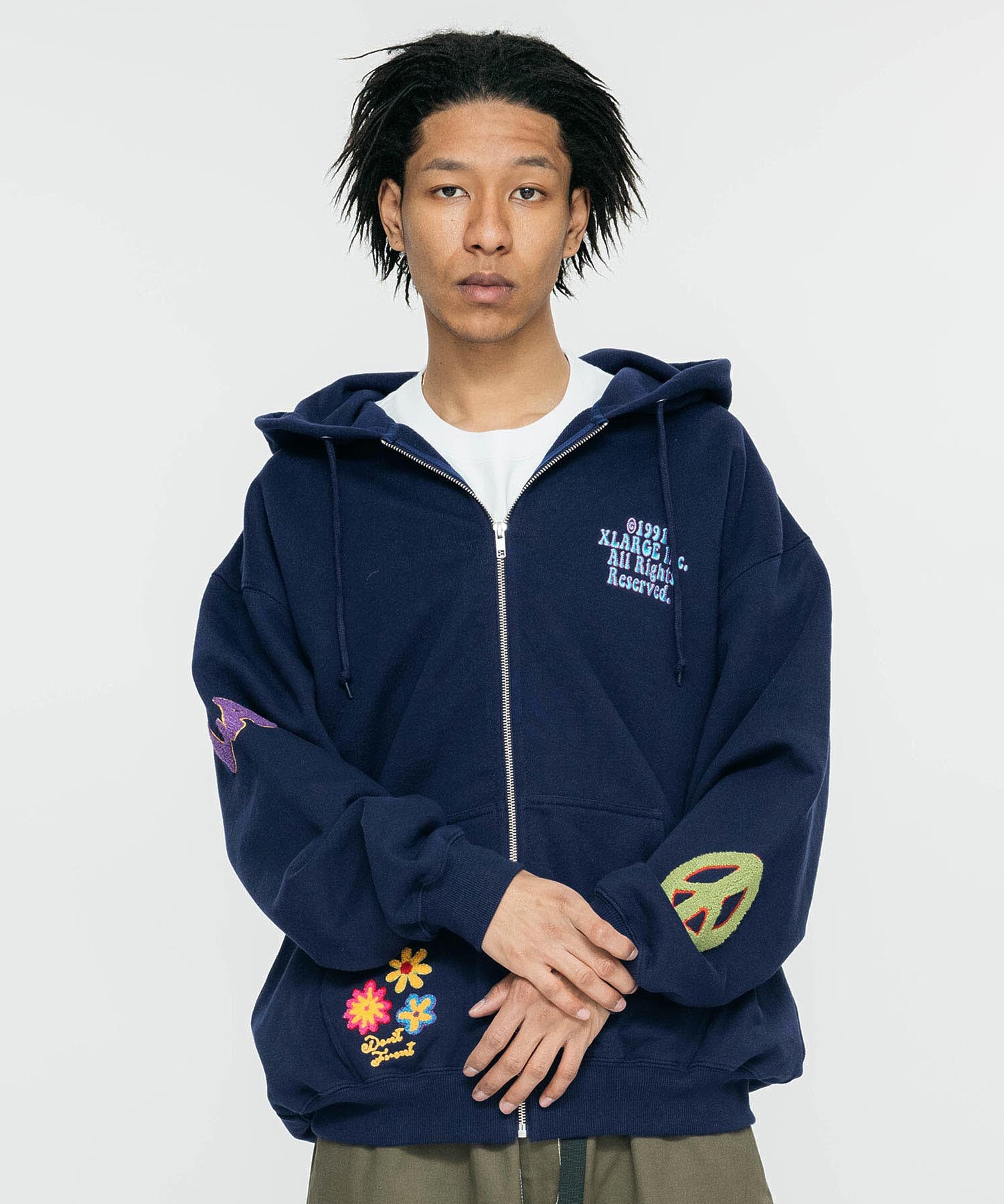 DAISY ZIP HOODED SWEAT XLARGE – calif