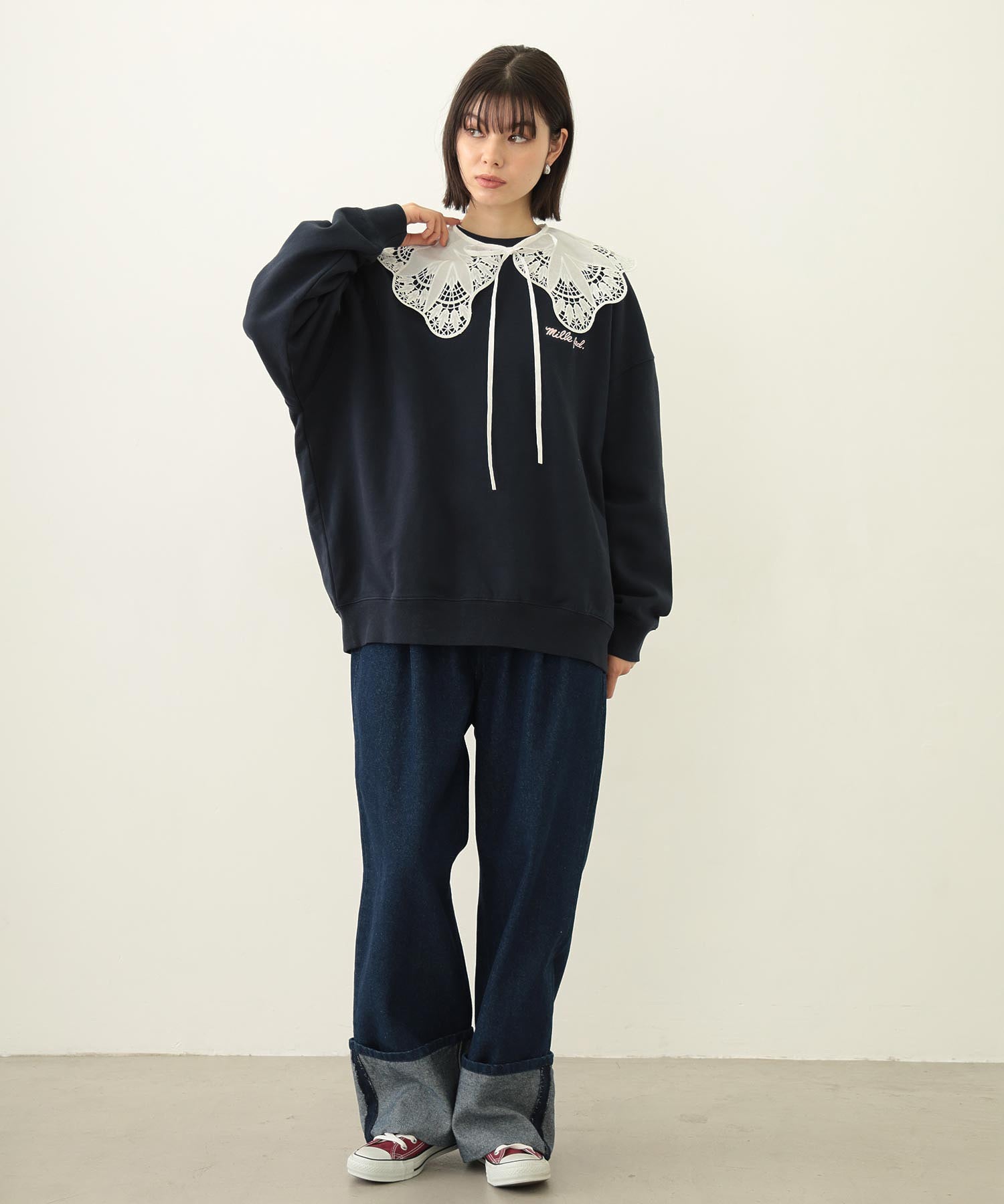 MULTI RUFFLE COLLAR BLOUSE