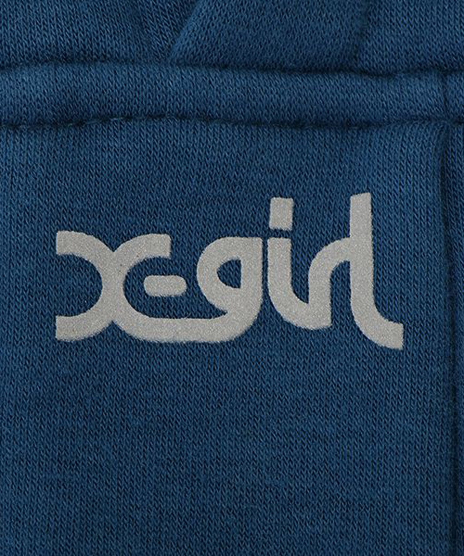 【X-girl DOGWEAR】ヒョウ柄ボックスロゴパーカー