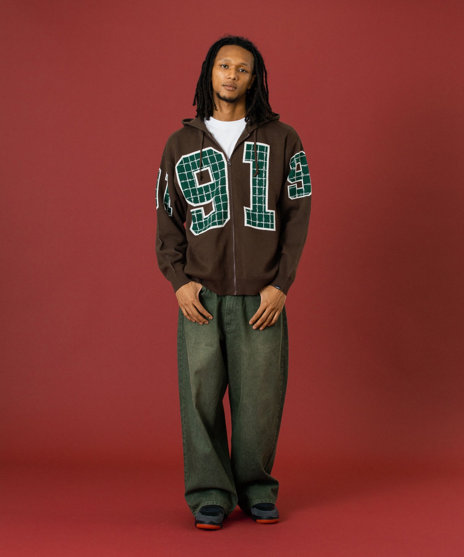 WASHED BAGGY DENIM PANTS