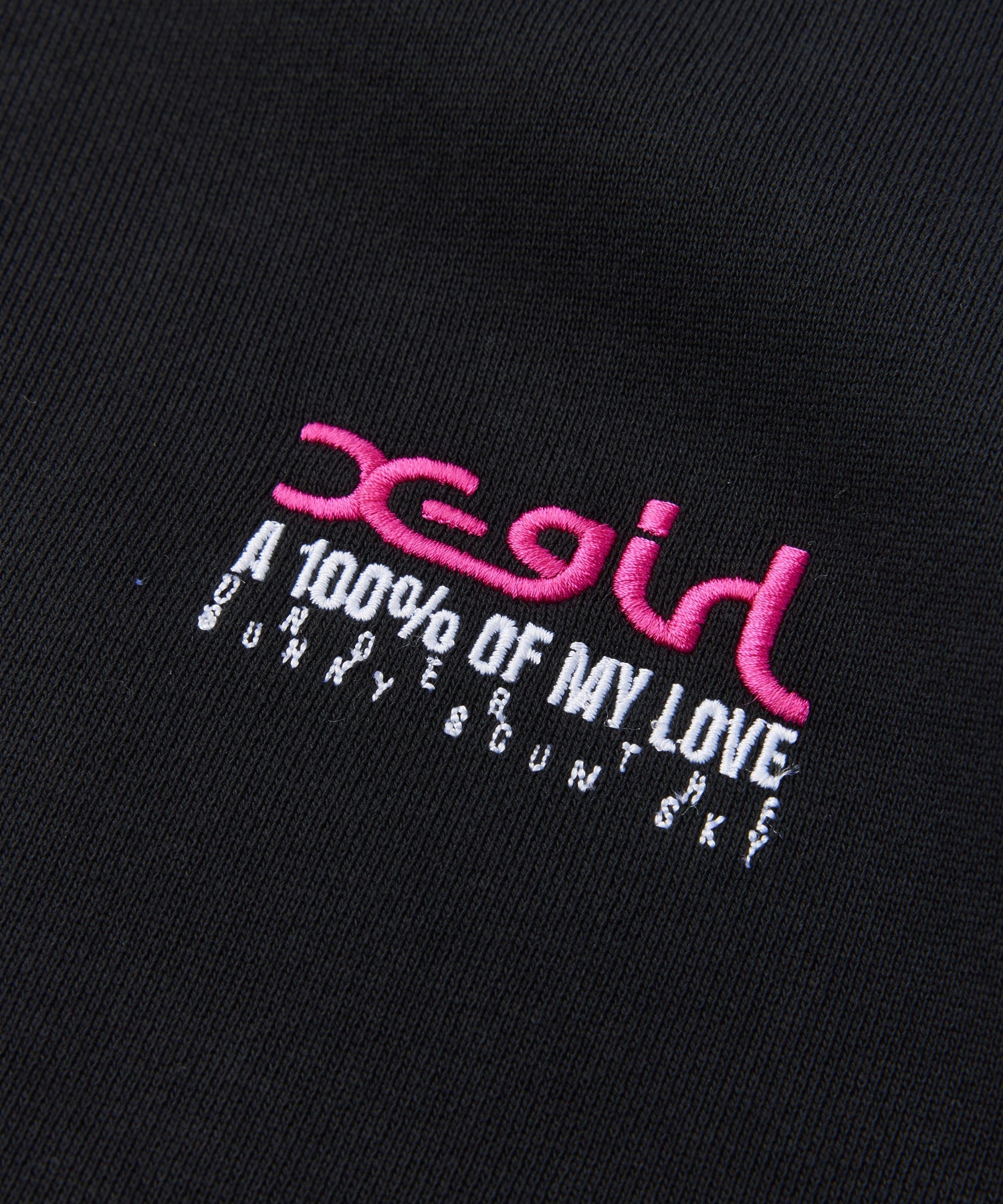 FACE BOX AND MESSAGE ZIP UP SWEAT HOODIE