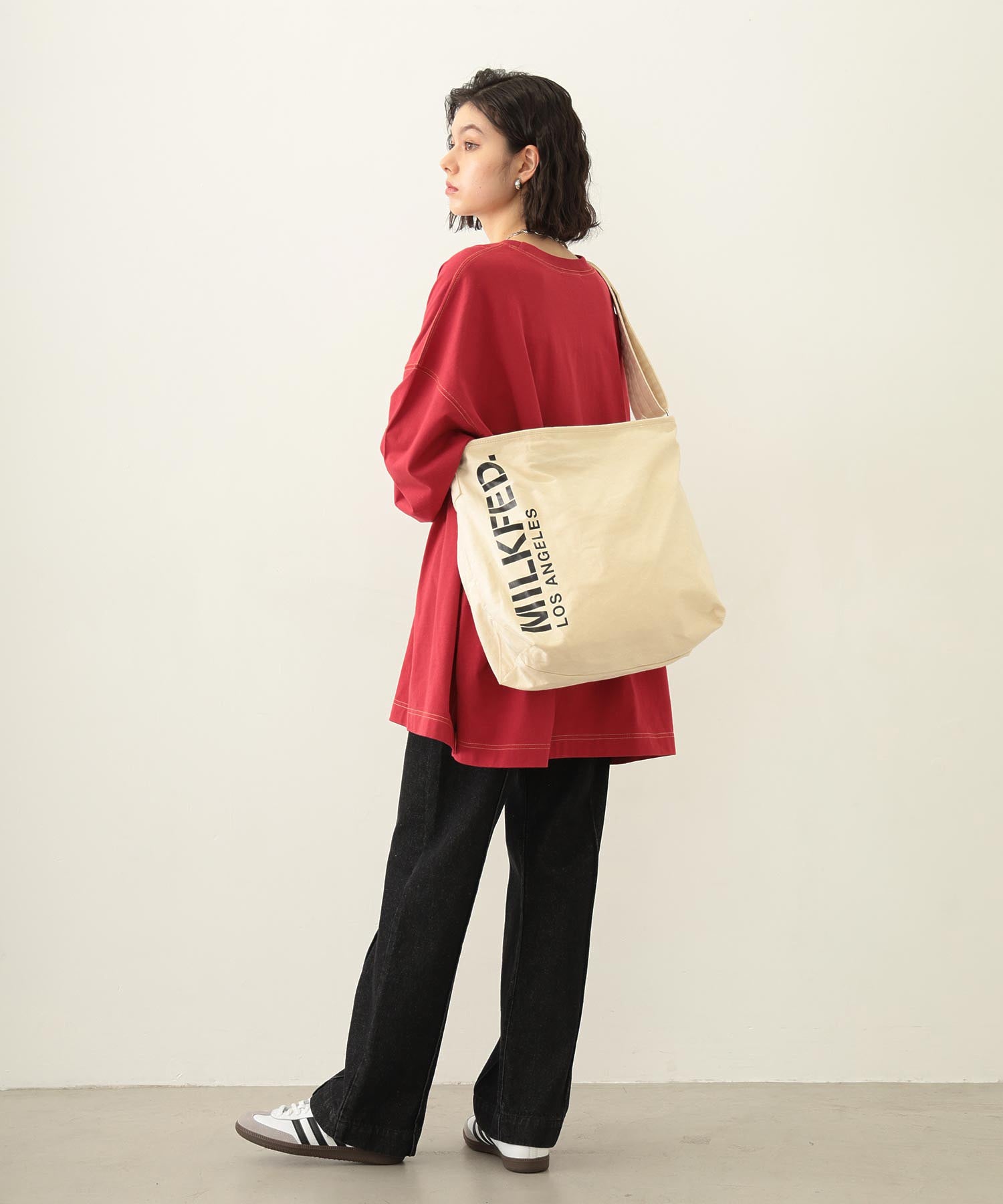 STENCIL LOGO SHOULDER BAG MILKFED.