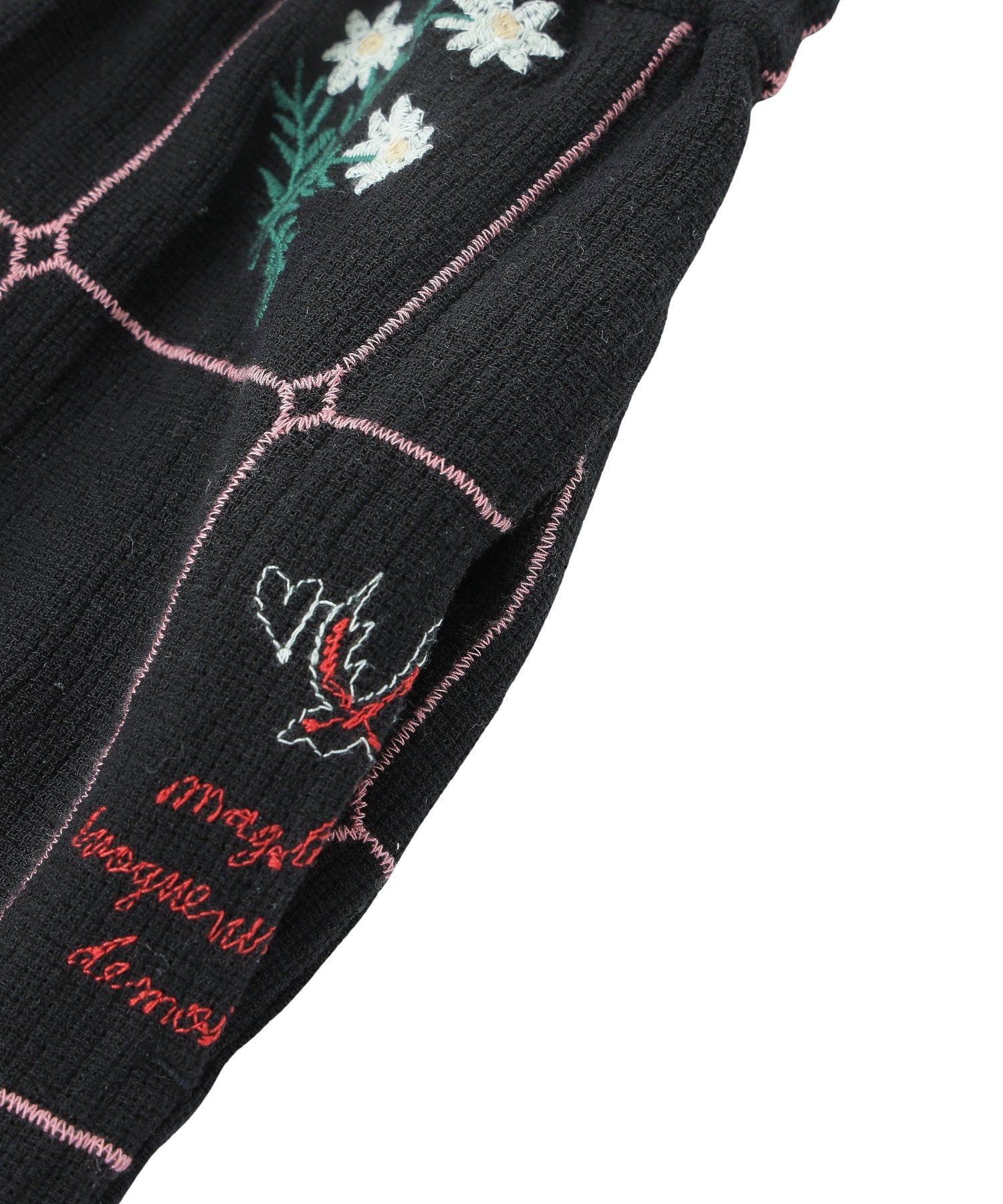mag.by c/FLOWER EMBROIDERY PANTS