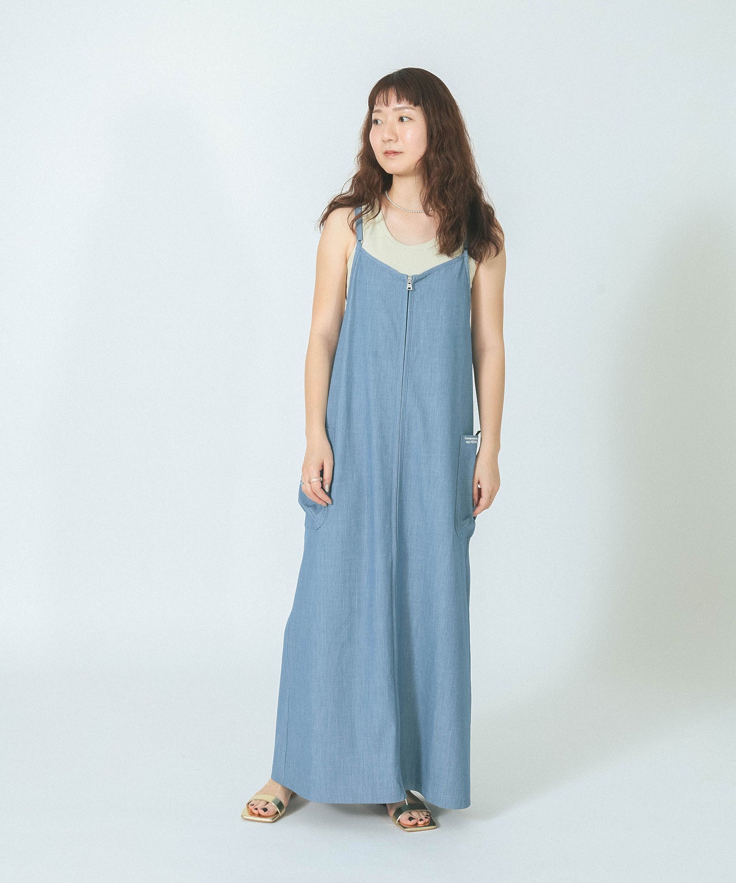 THOUSAND MILExGENE HEAVENS/BACK CROSS NALLOW STRAP DRESS