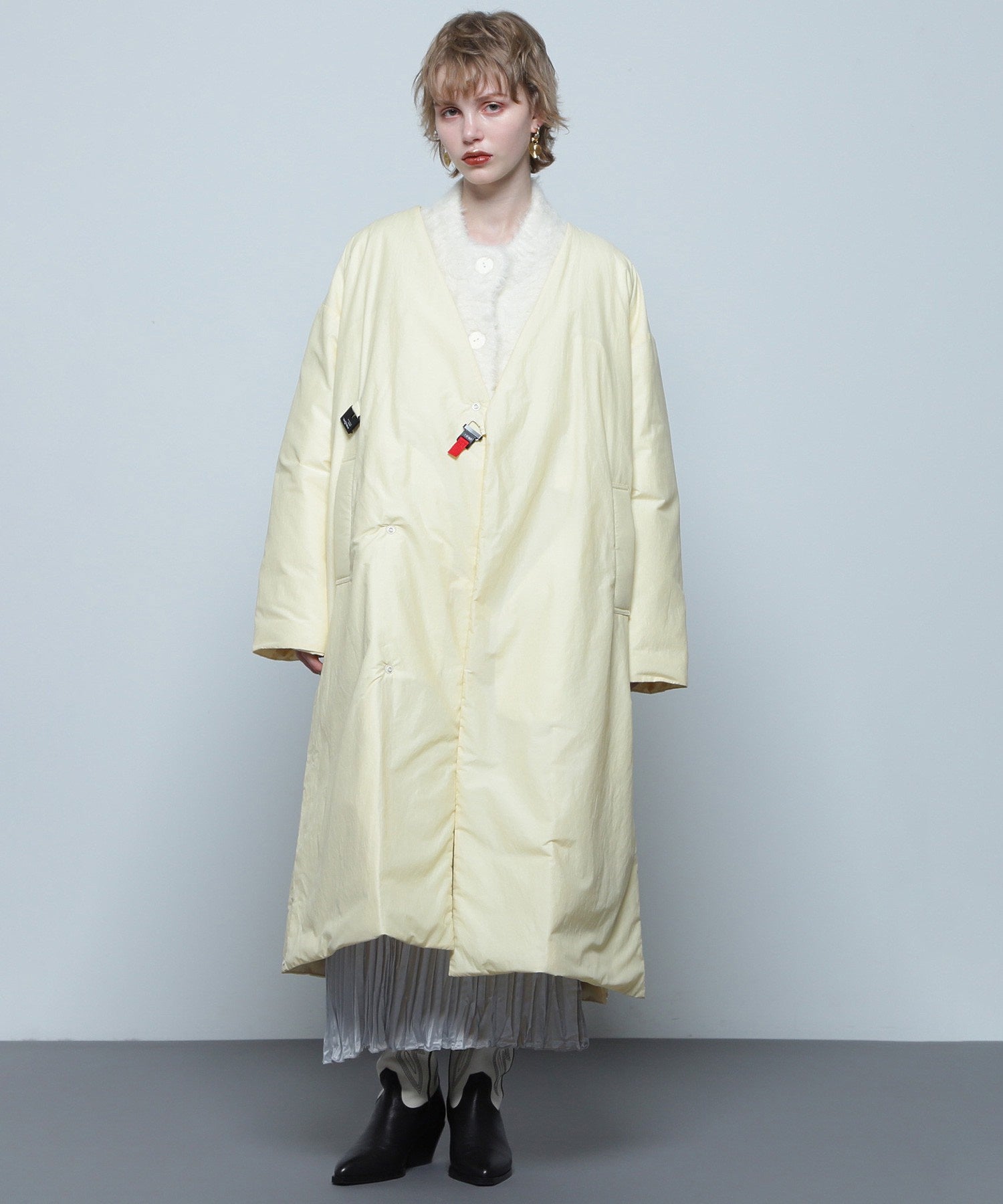 【イエローROSE BUD限定カラー】F/CE./RECYCLE DOWN 2WAY STAND COAT