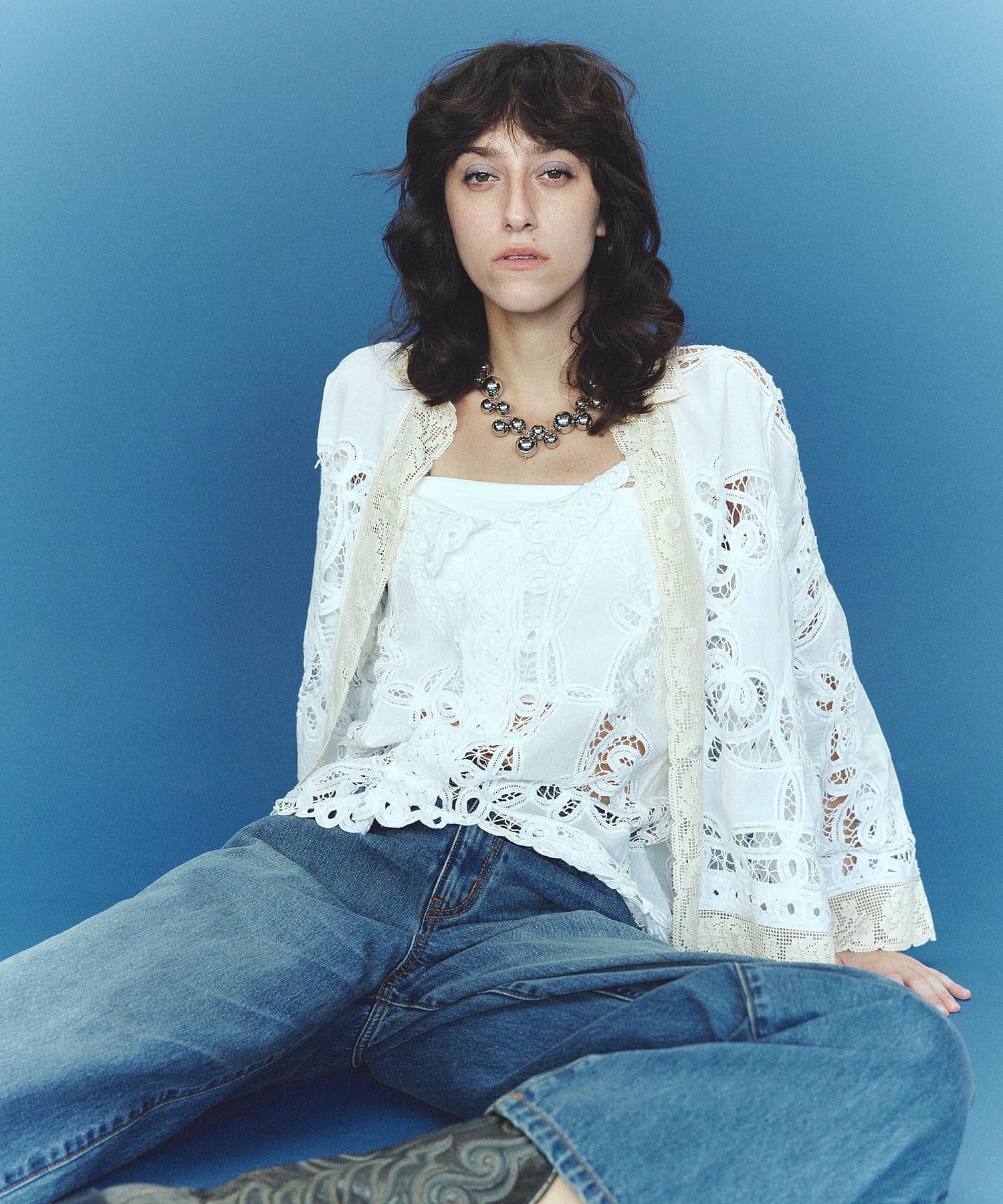 mag.by c/BATTEN LACE SHIRT