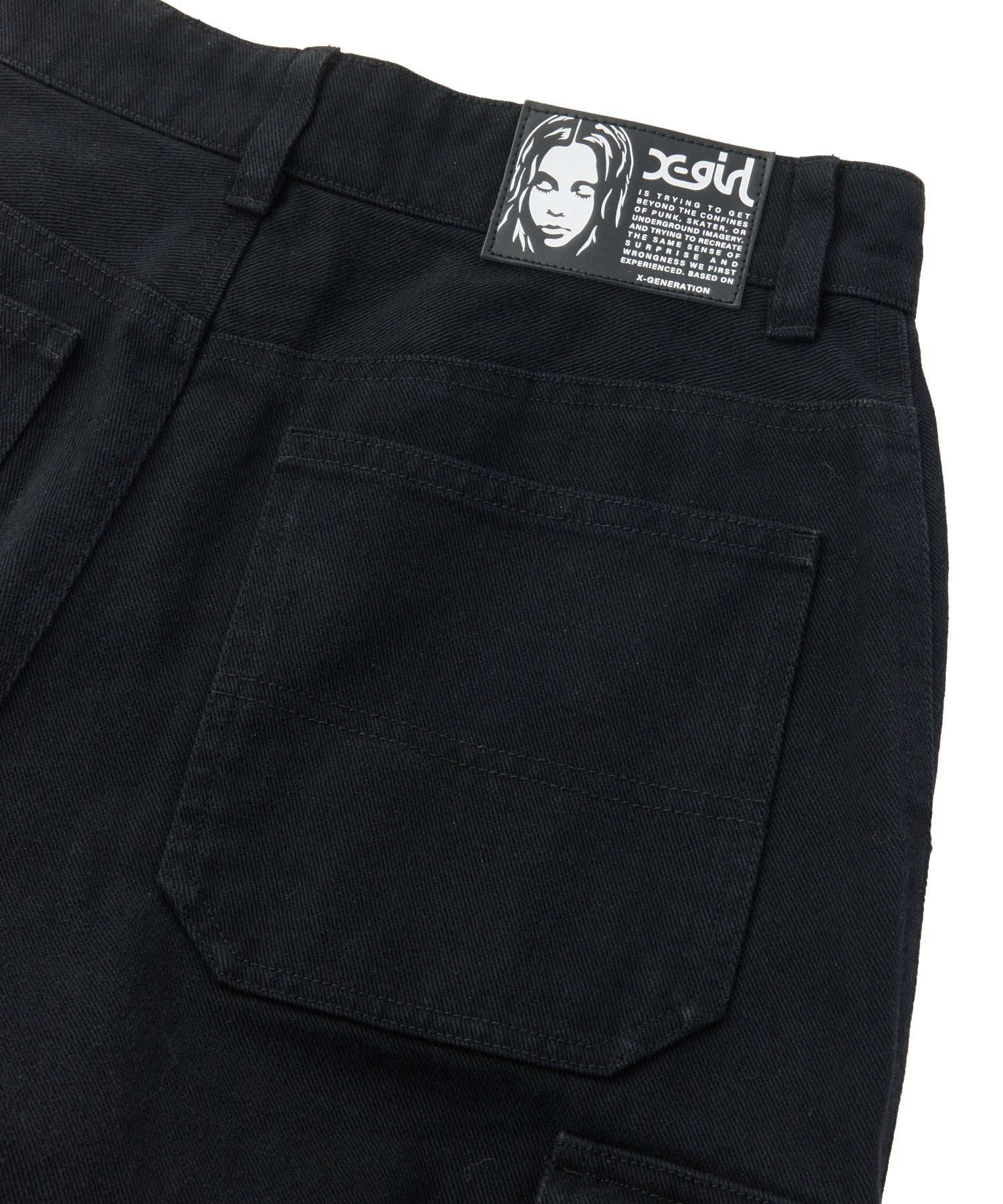 FADED WIDE LEG FLARE CARGO PANTS