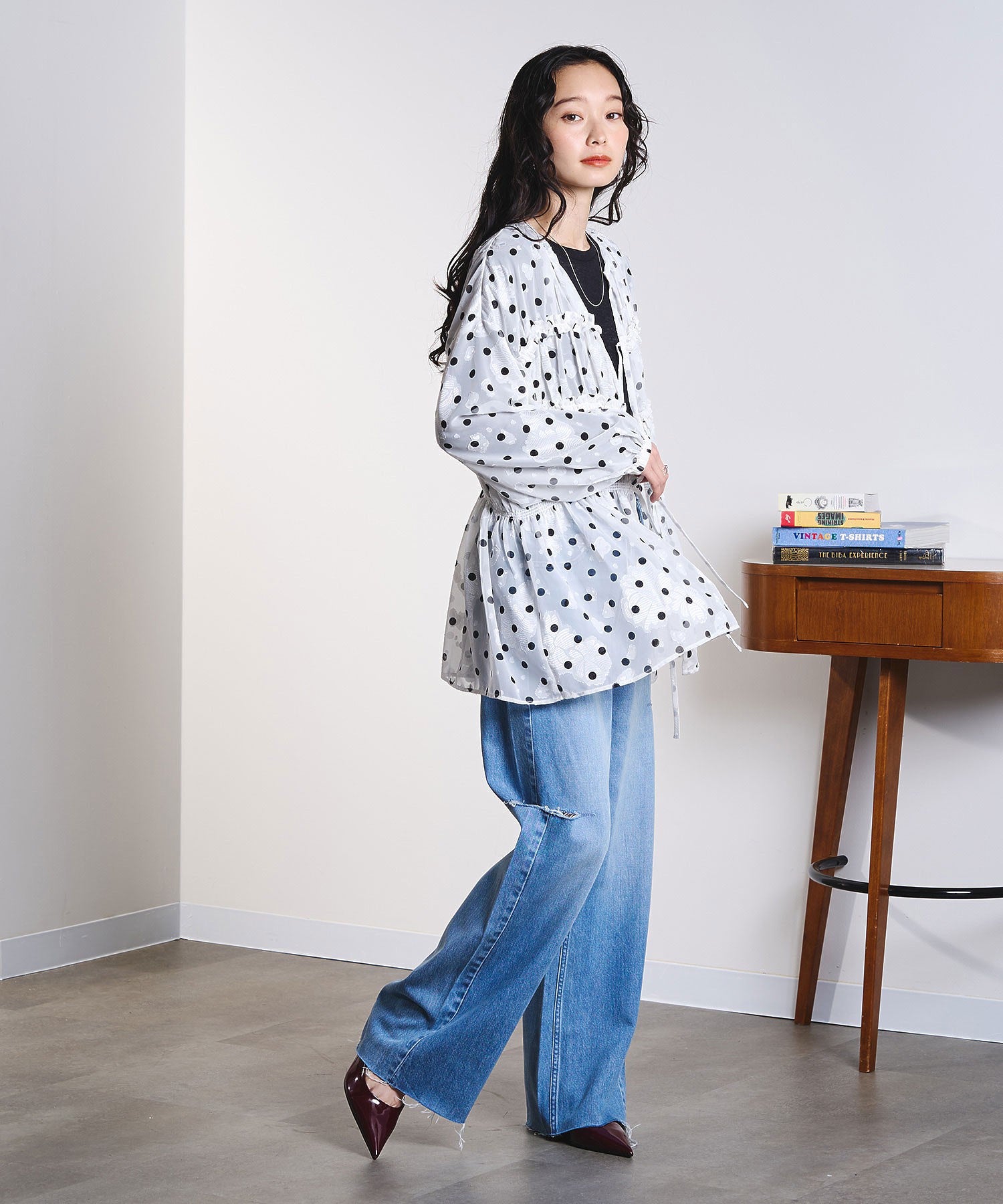 model:161cm 着用サイズ:M