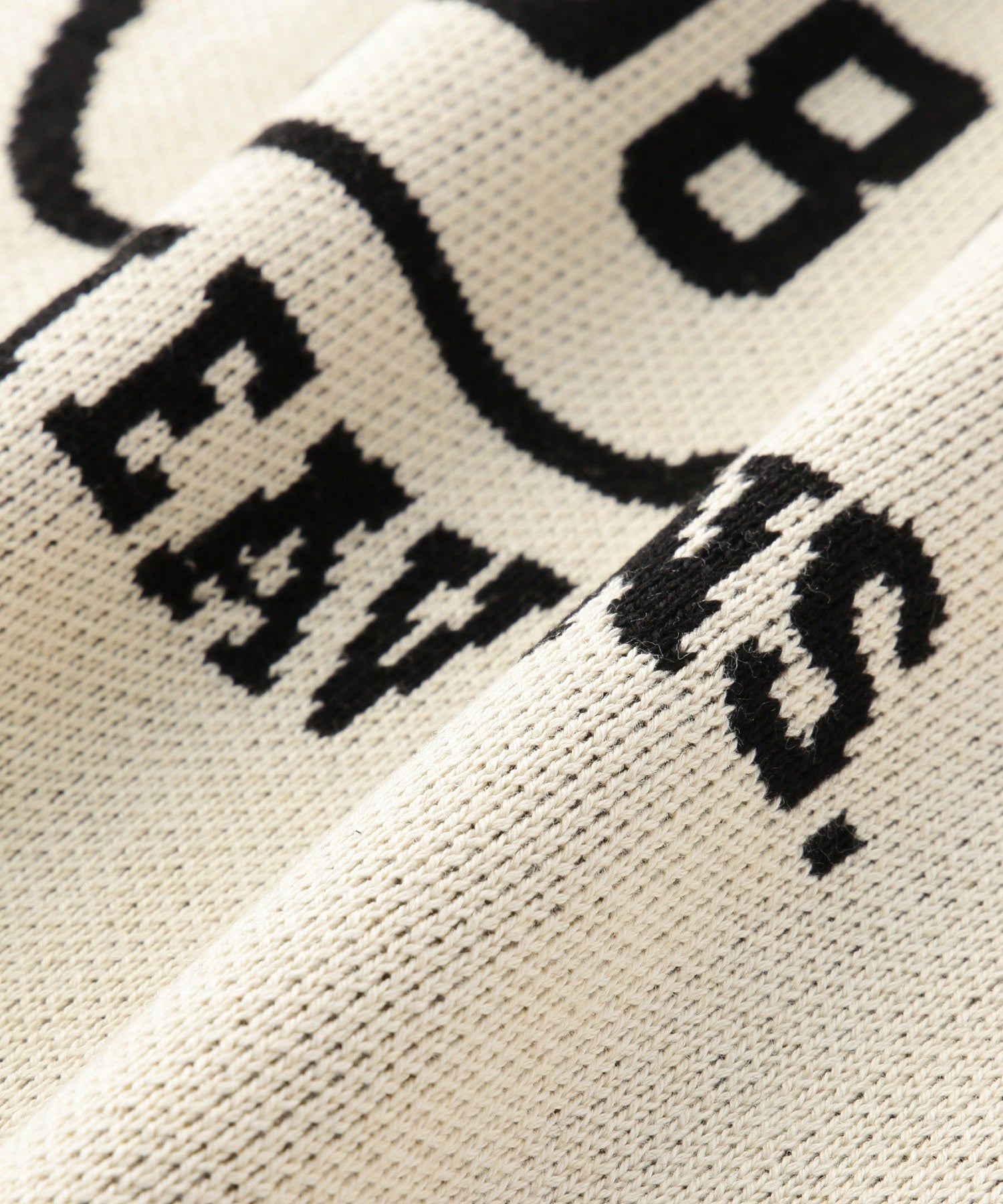 GENE HEAVENS/カレッジライクロゴ ジャカードニット