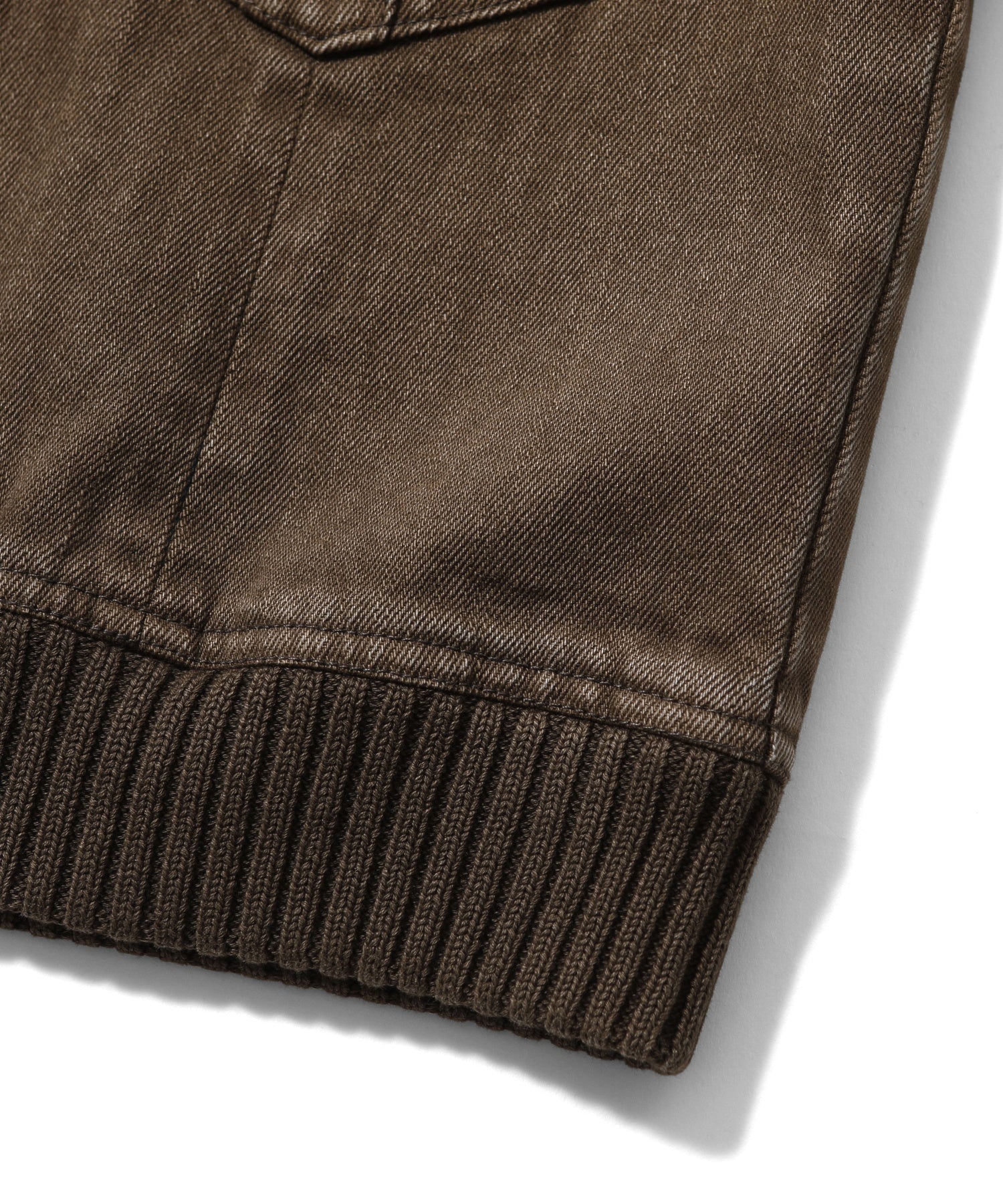 FADED RIBBED SLEEVE JACKET