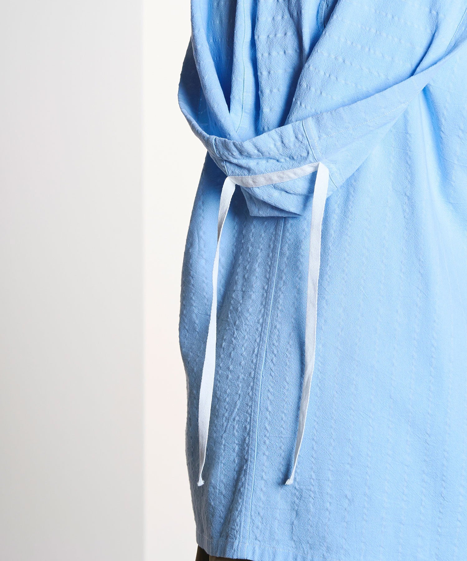 CREOLME/STRIPE HOODED BIG SHIRT