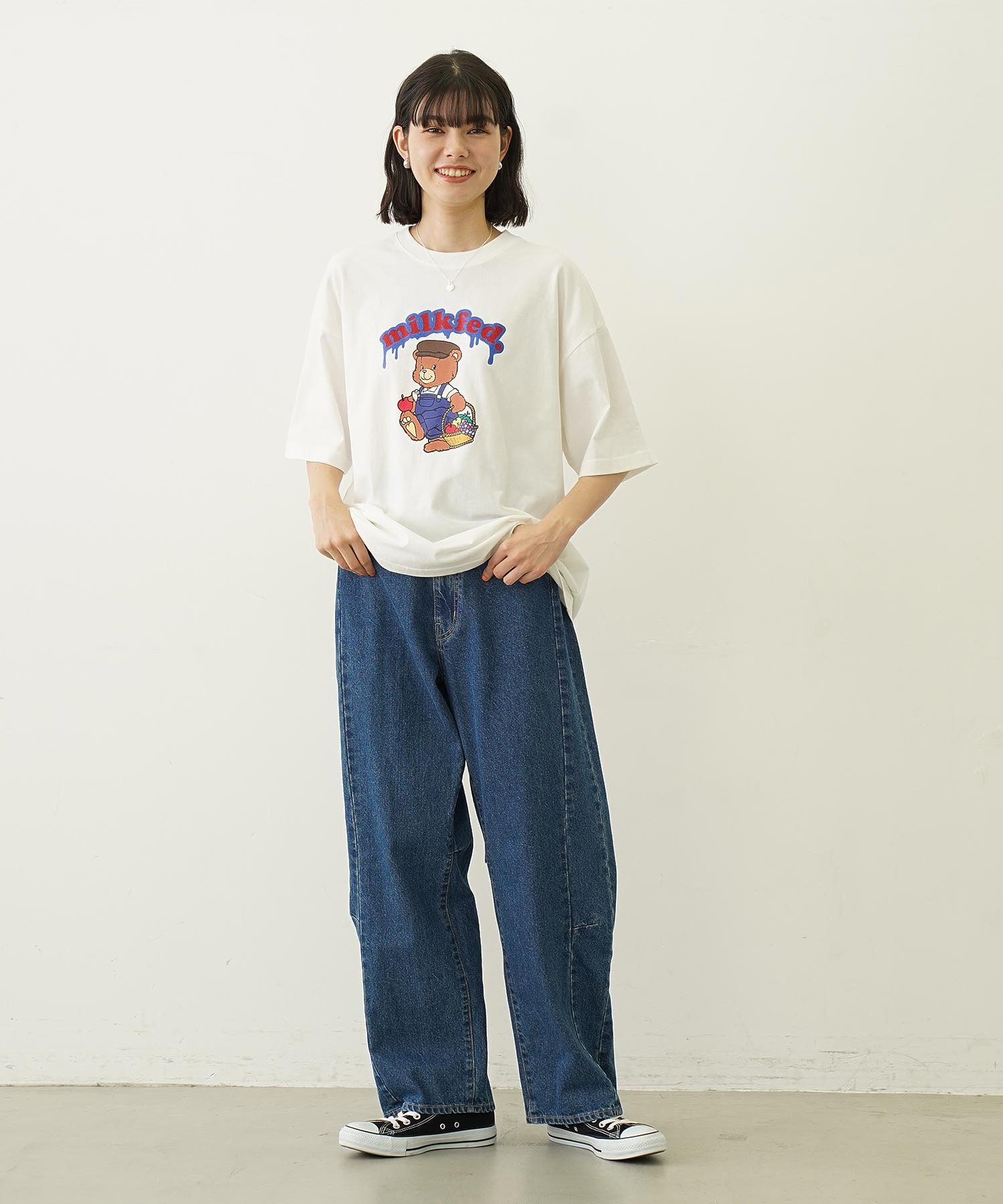 GLITTER BEAR FRUIT WIDE S/S TEE