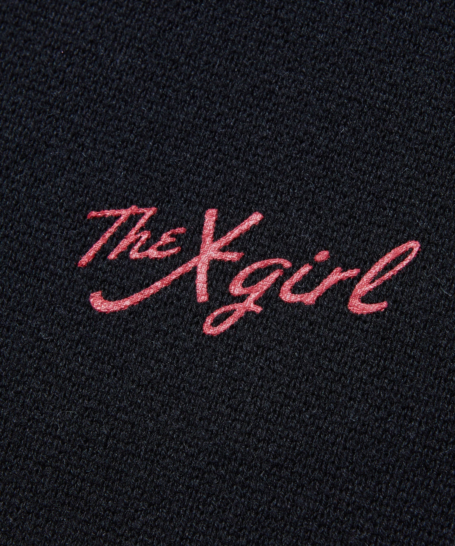 HAND DRAWN LOGO AND FACE KNIT TOP