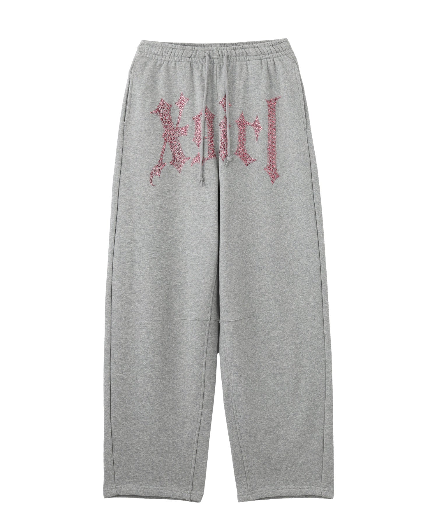 RHINESTONE BLACKLETTER LOGO SWEATPANTS