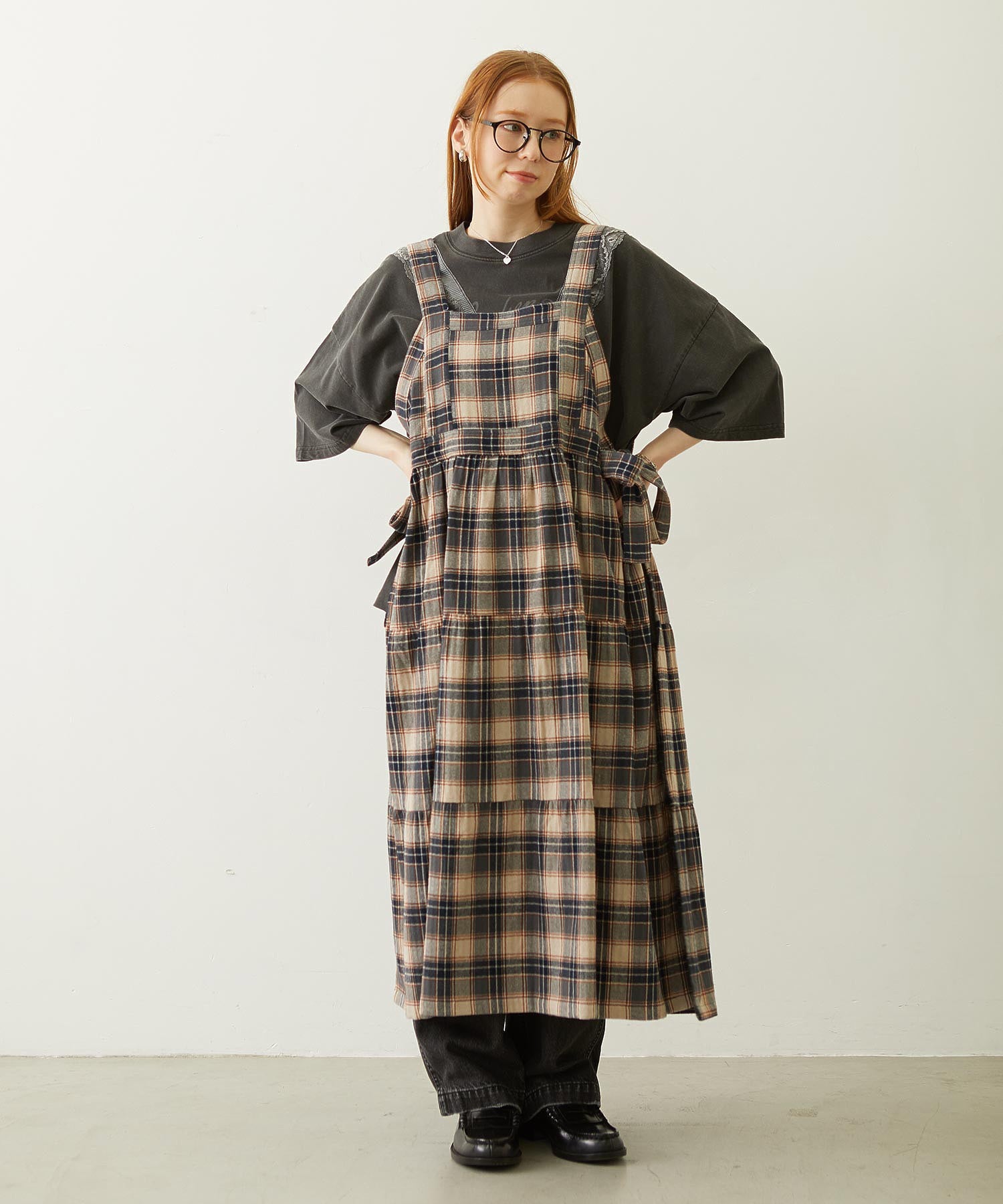 APRON TIERED DRESS