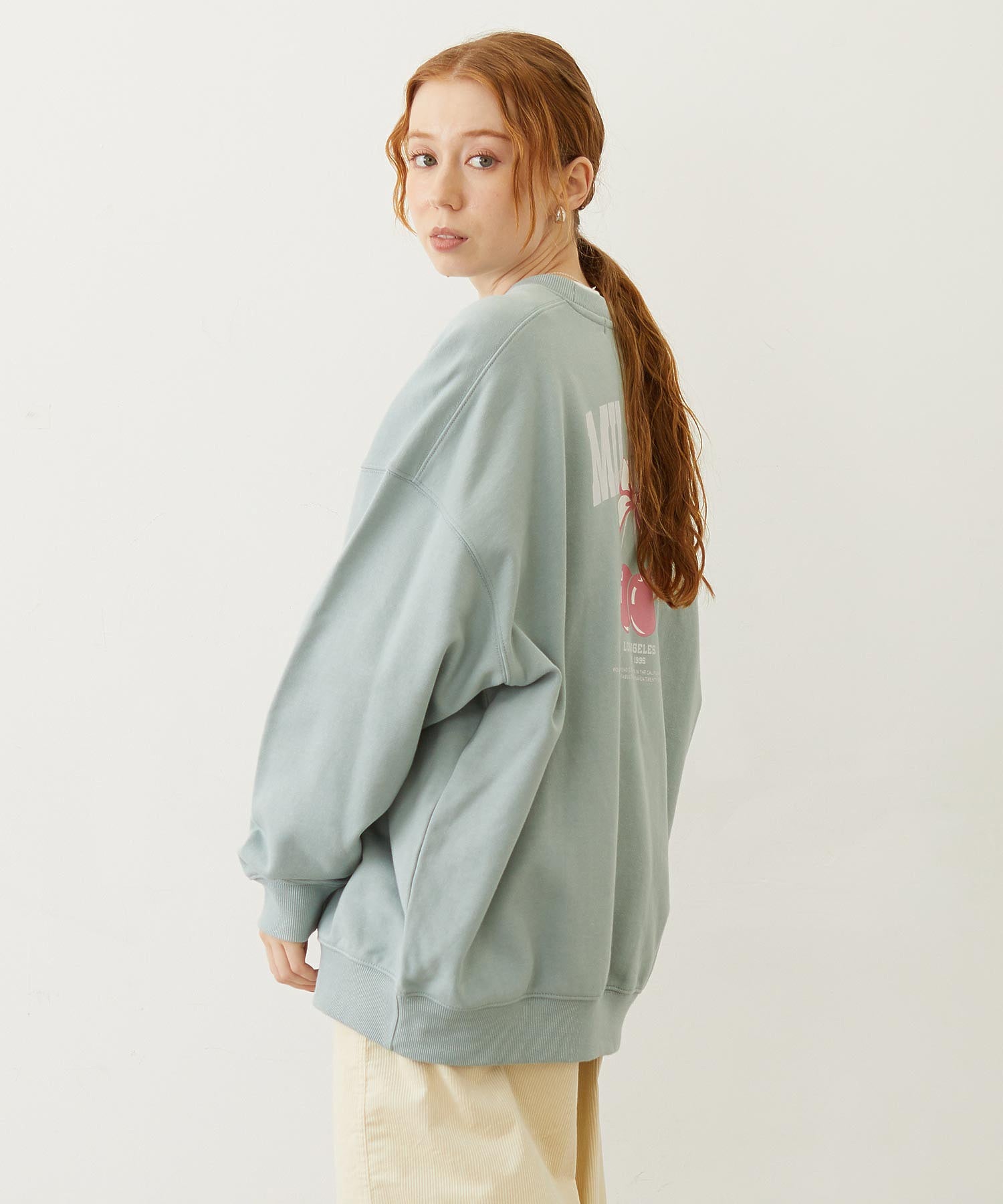 RIBBON AND CHERRY SWEAT TOP