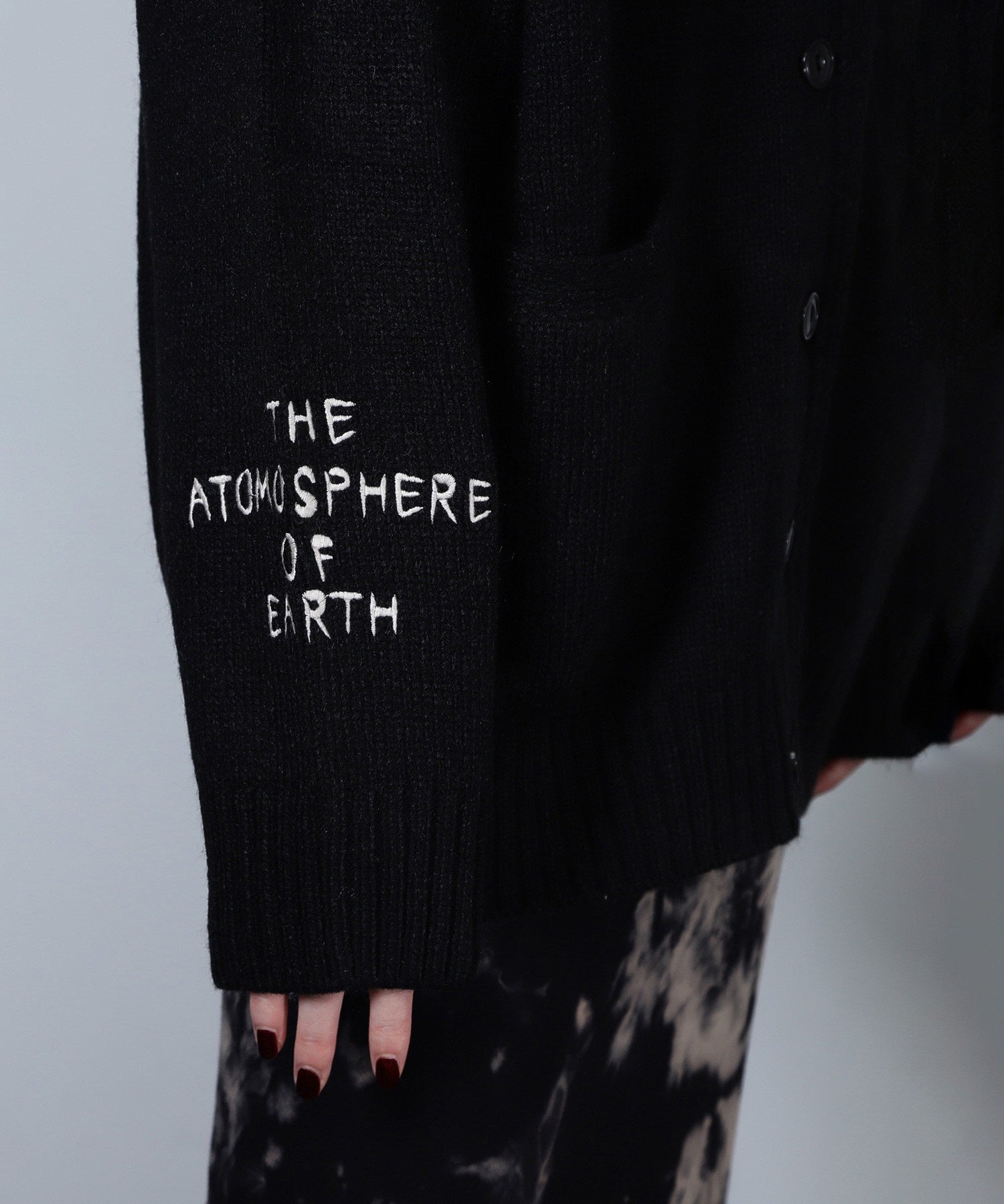 GENE HEAVENS/エンブロイダリー カレッジニットカーディガン