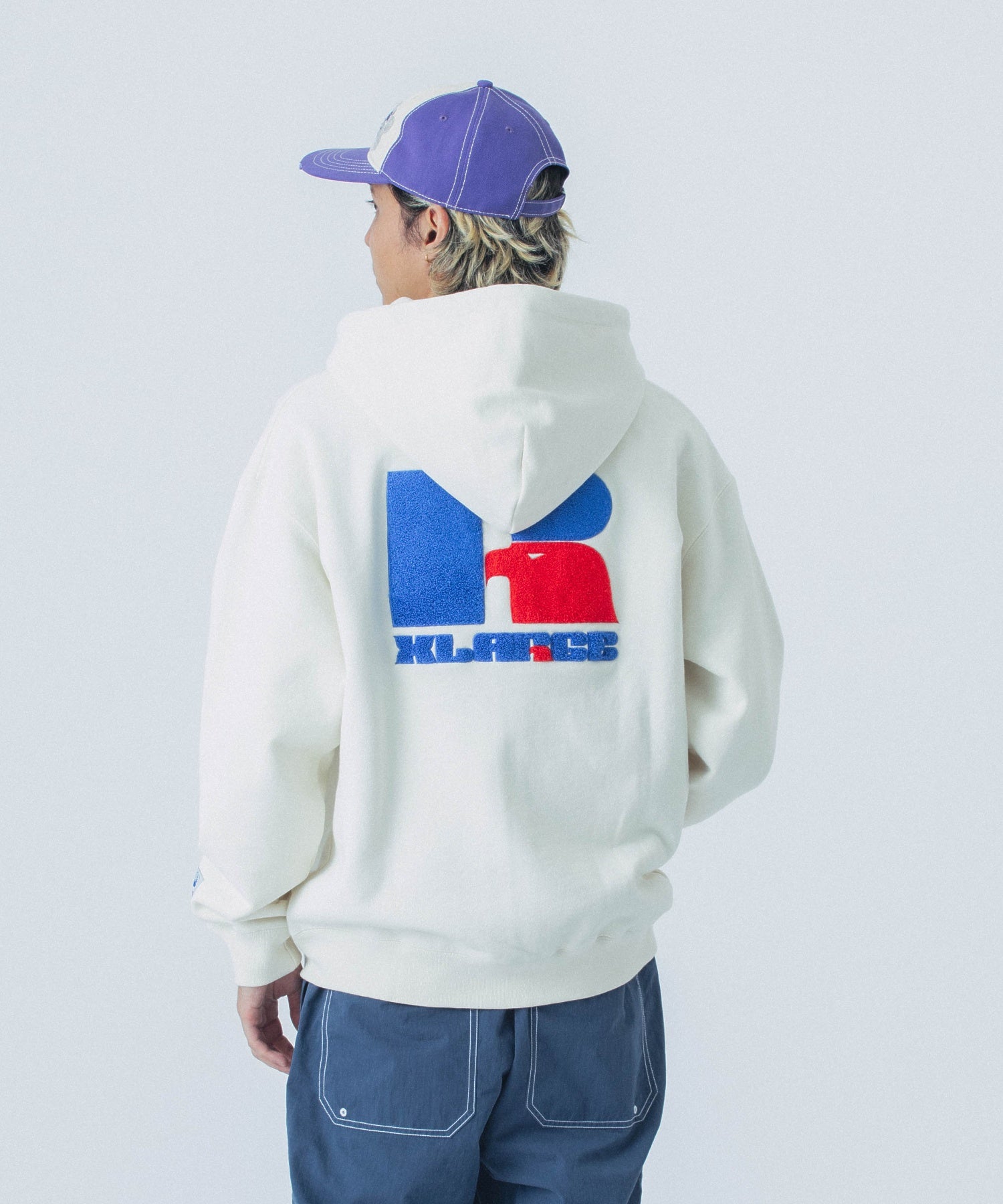 XLARGE×RUSSELL ATHLETIC ZIP UP HOODED SWEATSHIRT